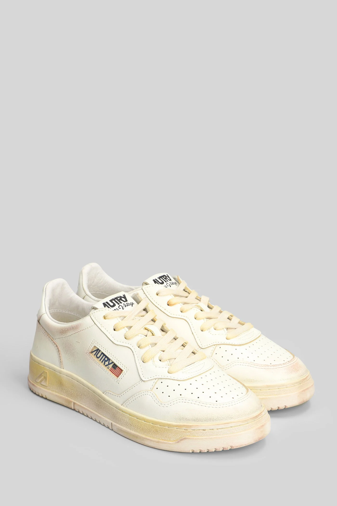 Sup vint low Sneakers in white leather - Image 2