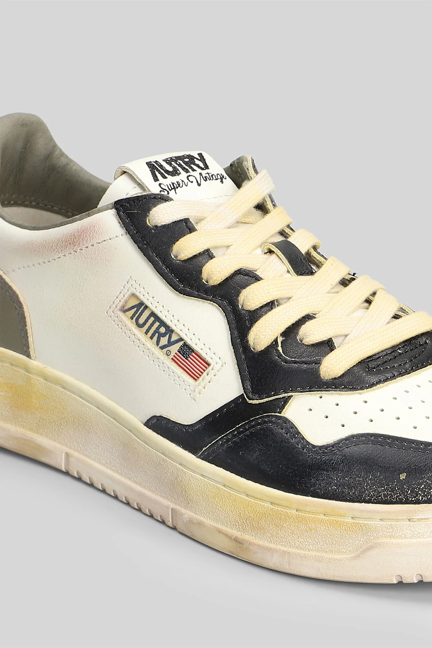 Sup vint low Sneakers in white leather - Image 10