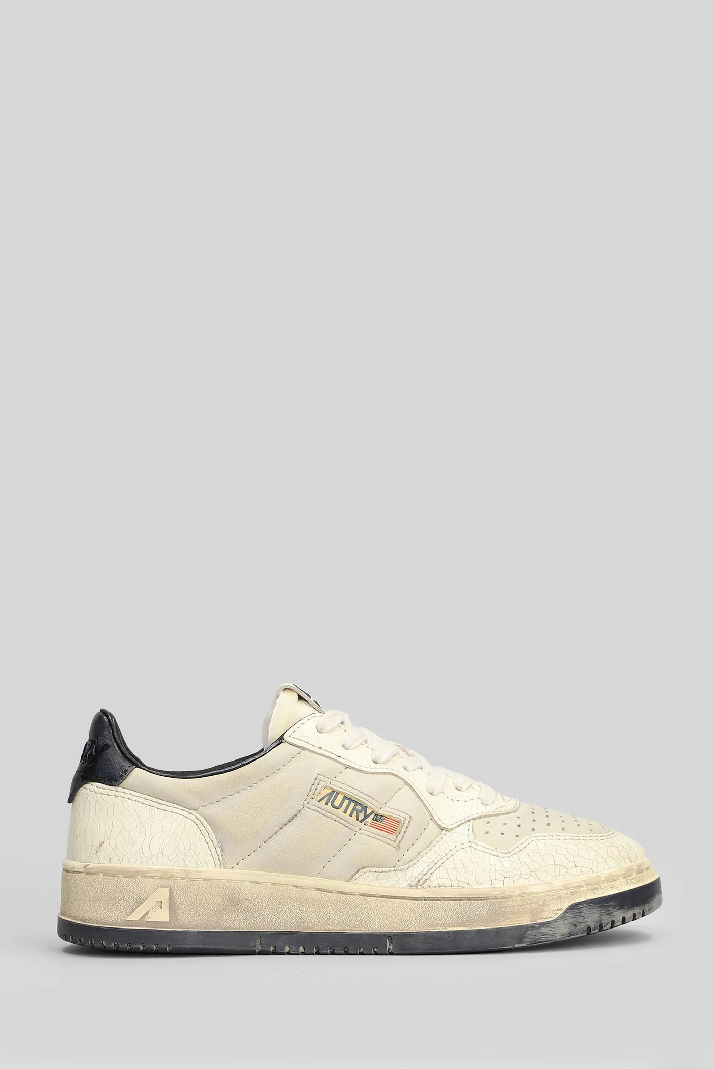 Sup Vint Low Sneakers in white leather