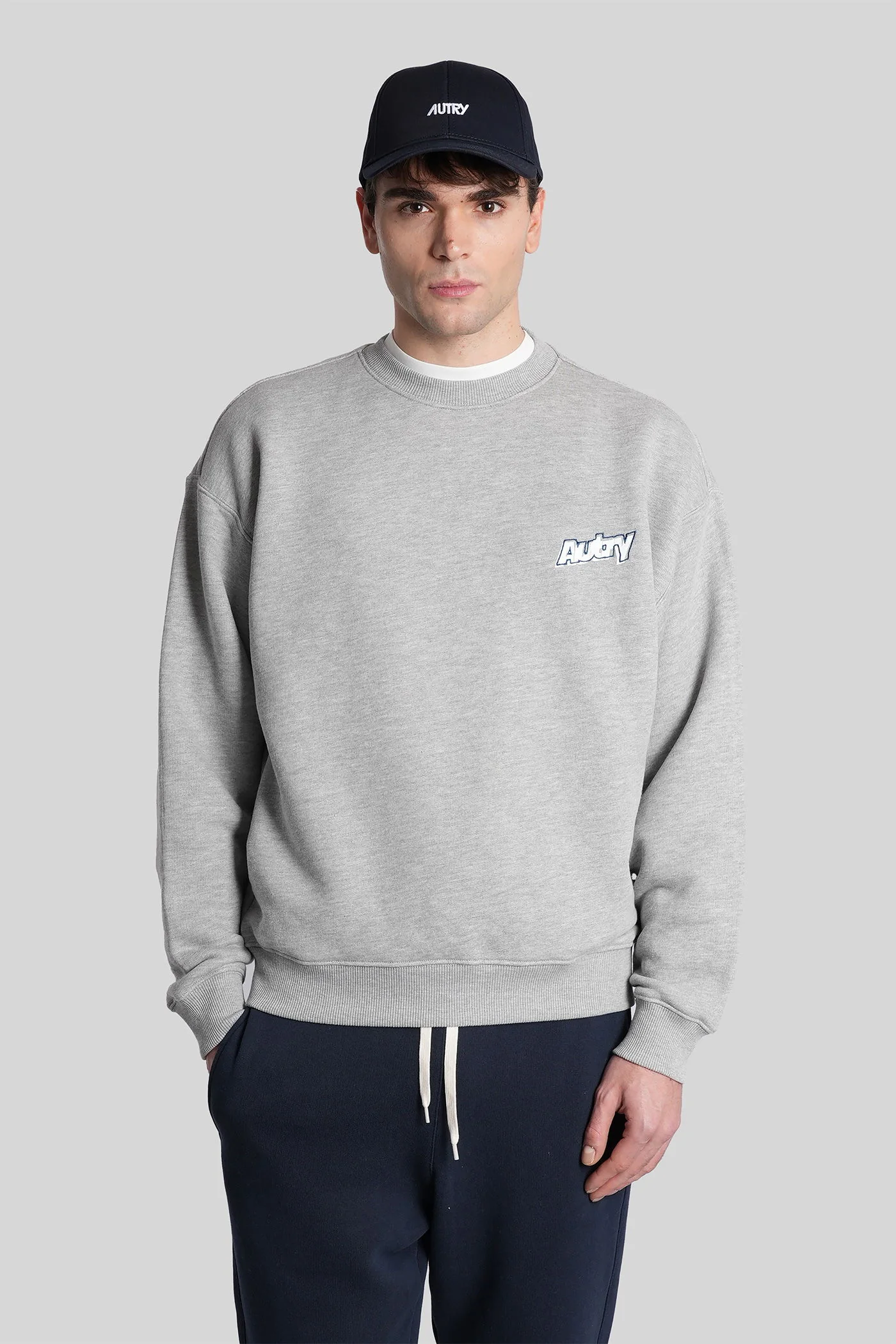 Sweatshirt in grey cotton