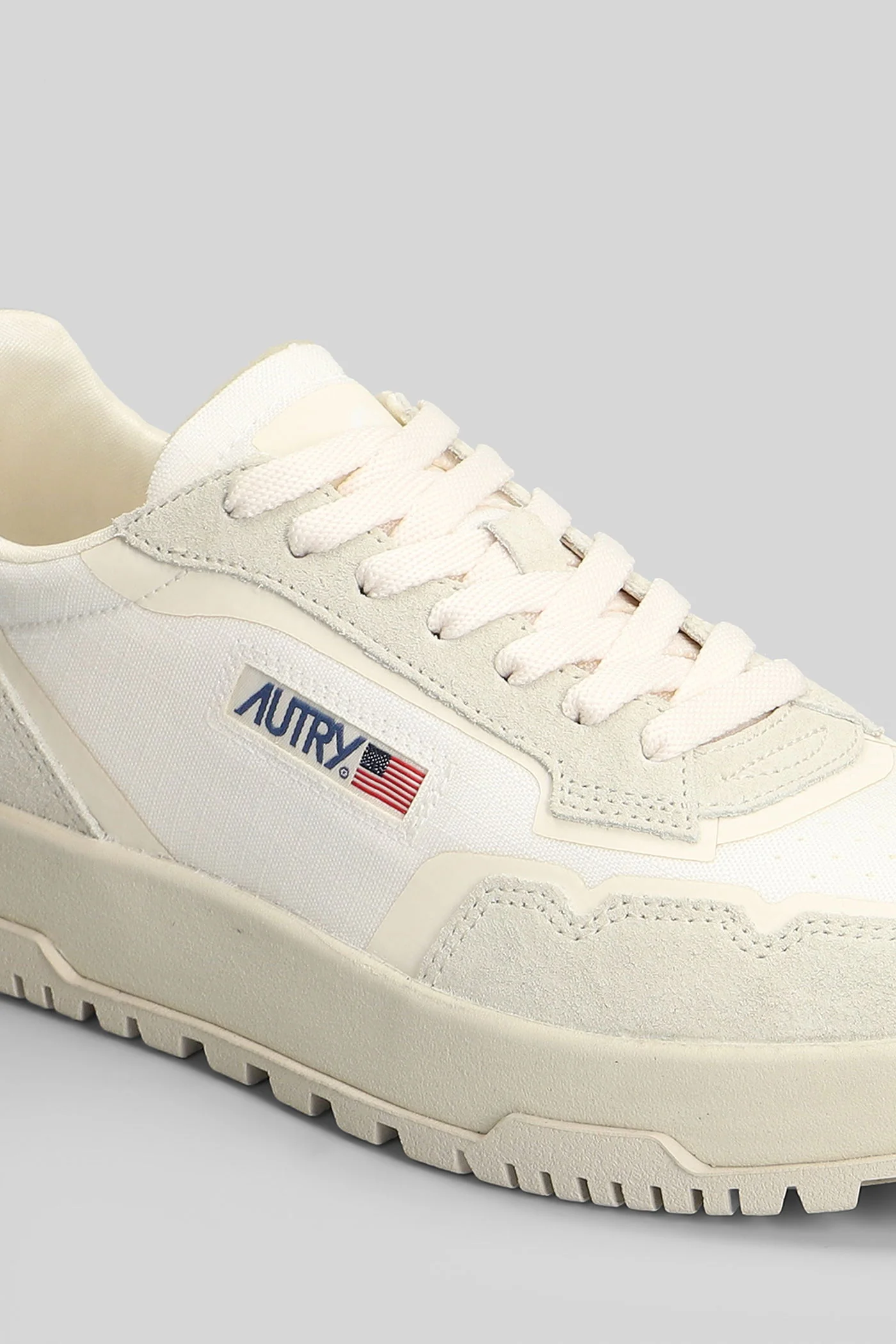 Wildpace Low Sneakers in white Suede and fabric - Image 20