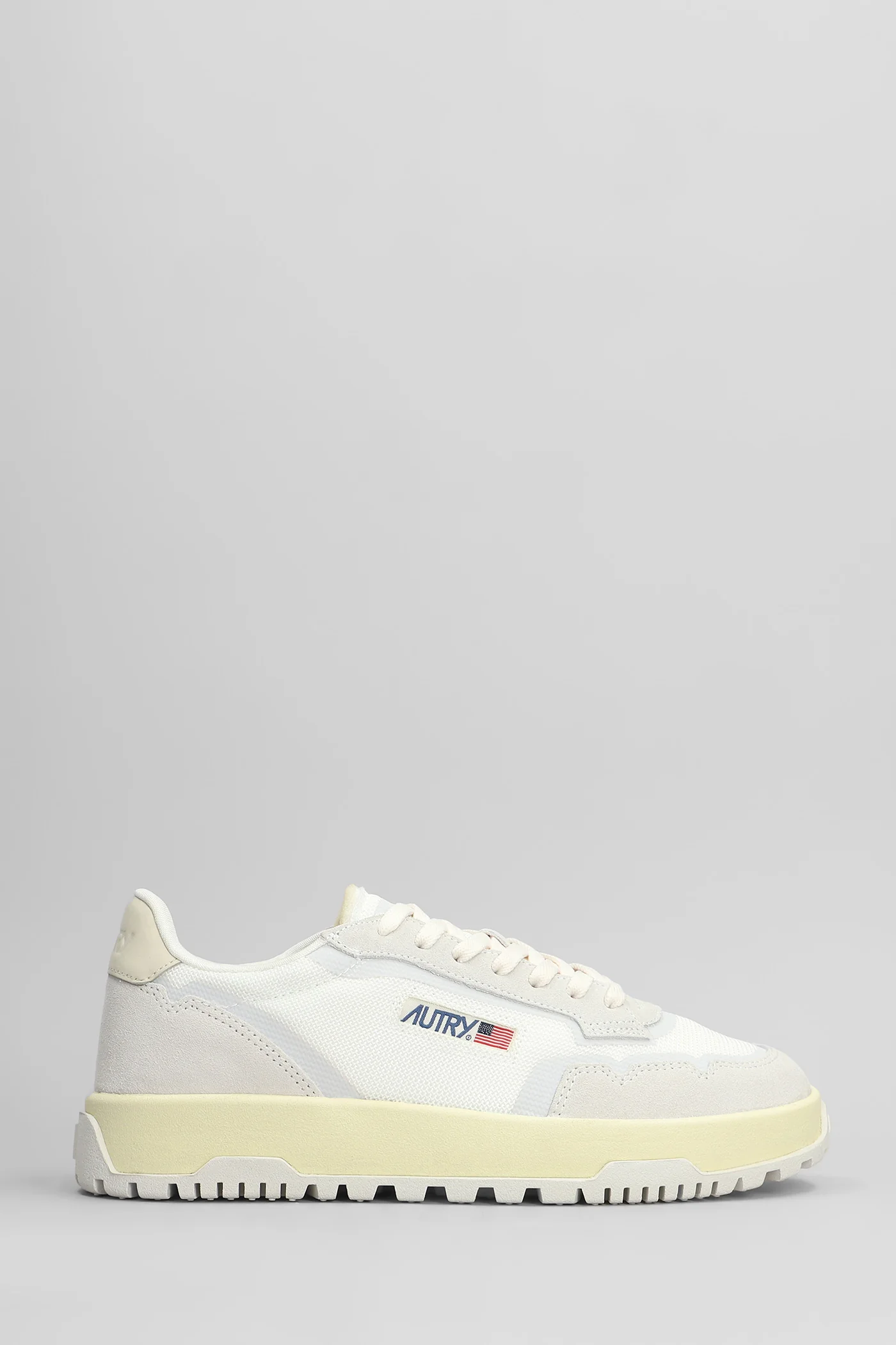 Wildpace Low Sneakers in white Suede and fabric - Image 6