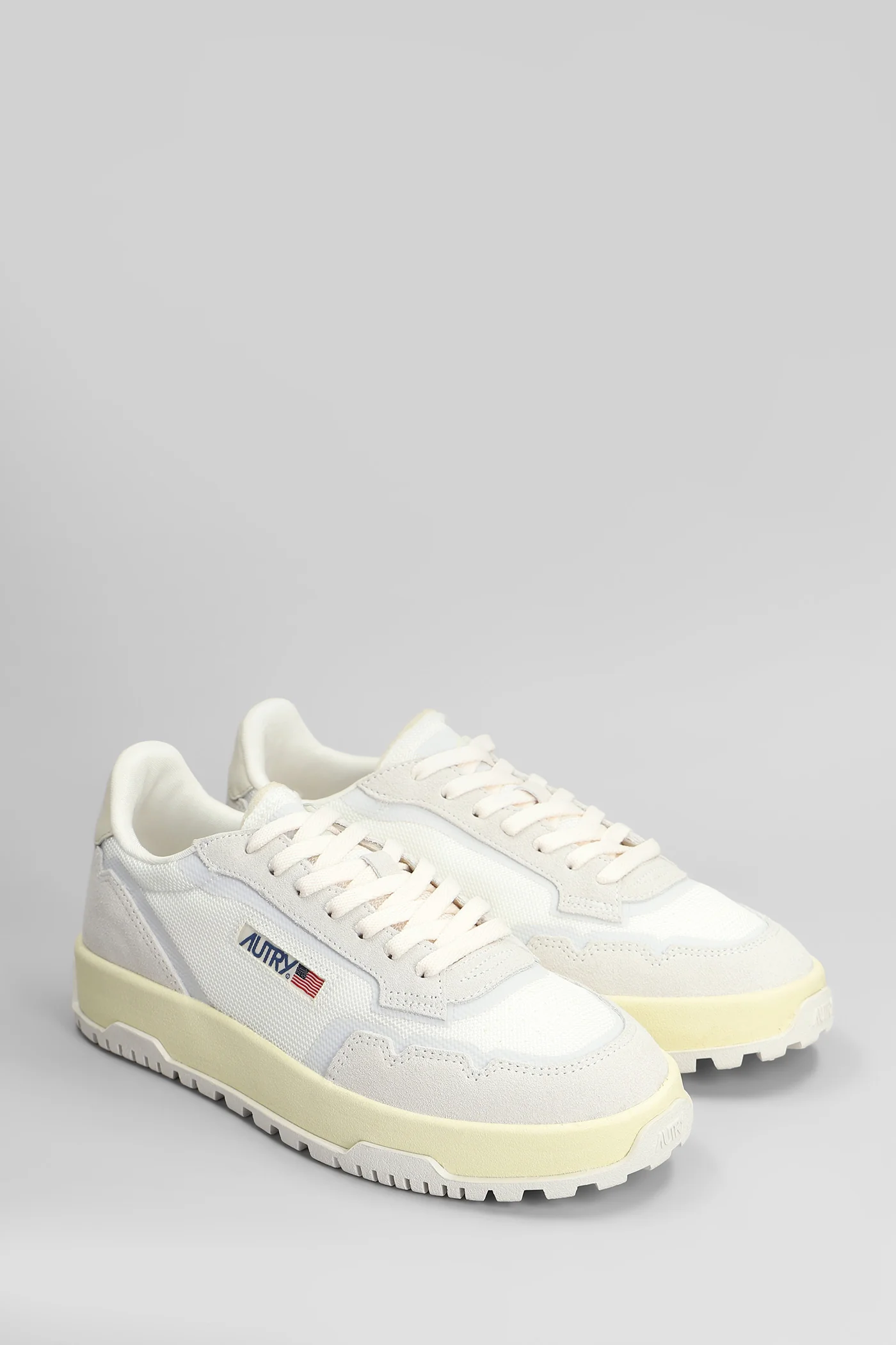 Wildpace Low Sneakers in white Suede and fabric - Image 7