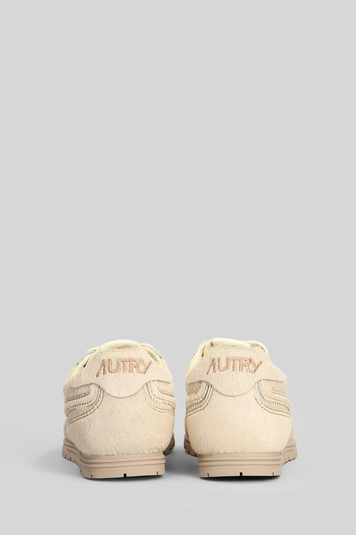 Windspin Low Sneakers in beige pony skin - Image 4