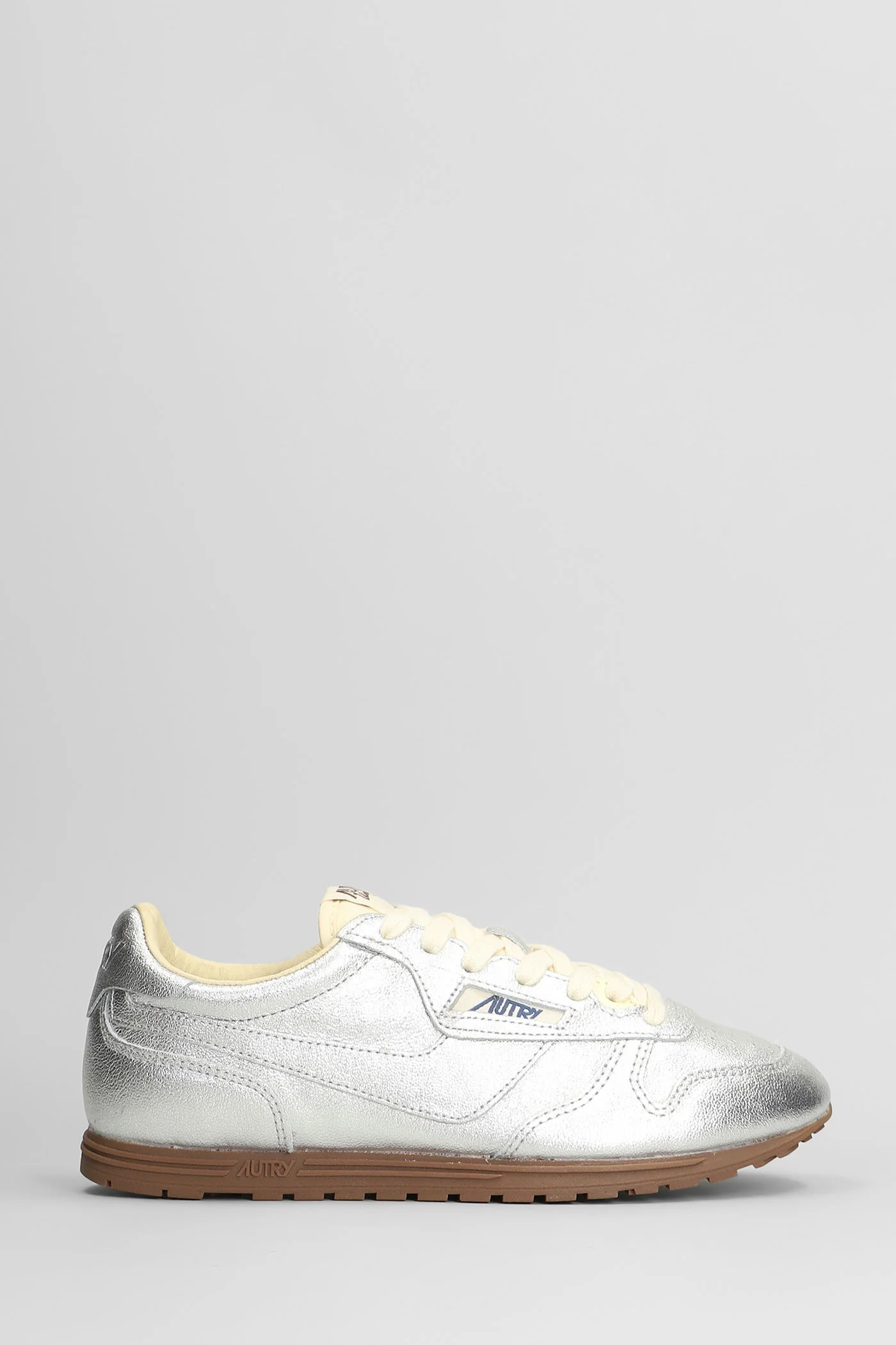 Windspin Low Sneakers in silver leather
