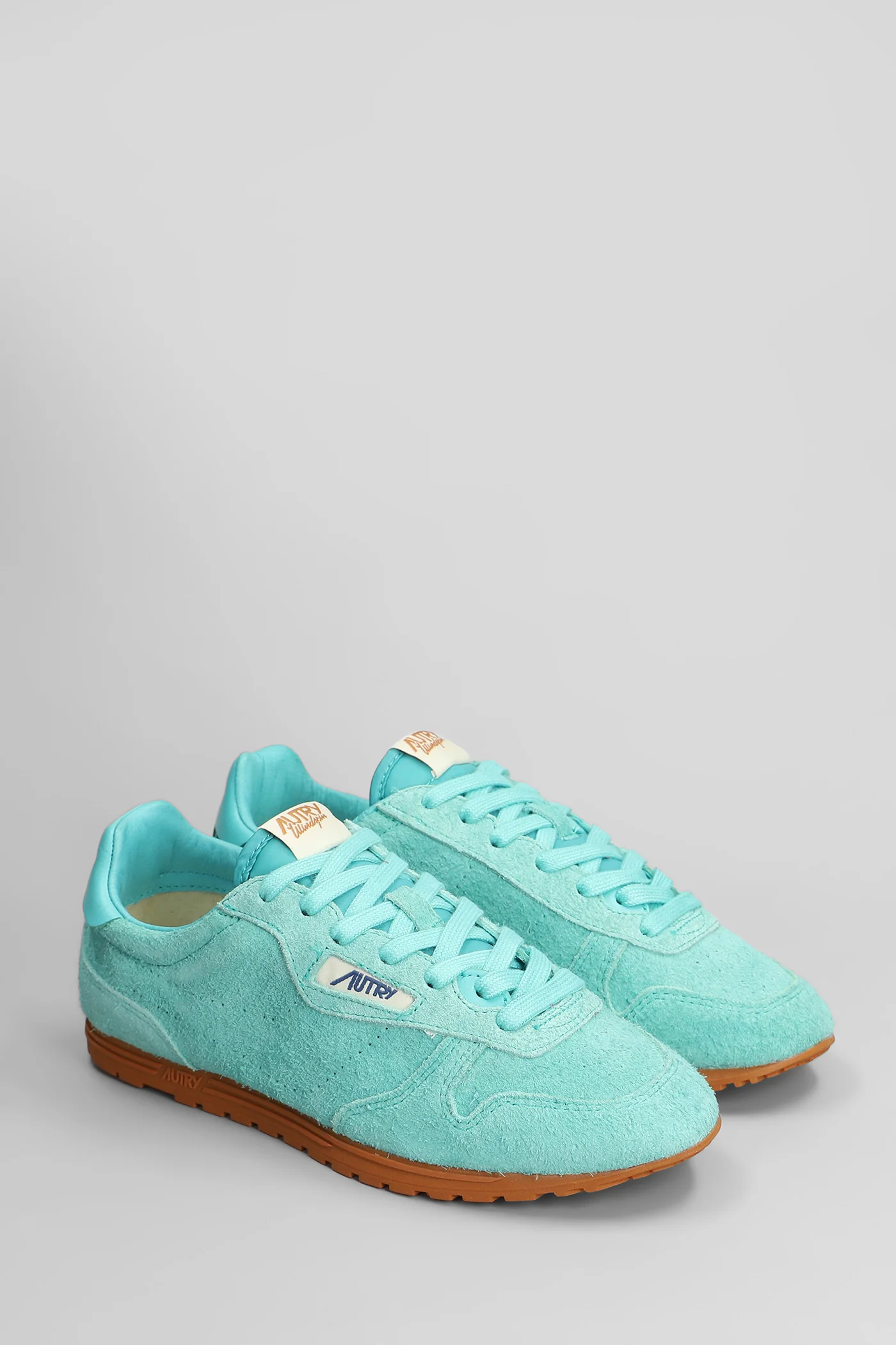 Windspin Sneakers in green suede - Image 2