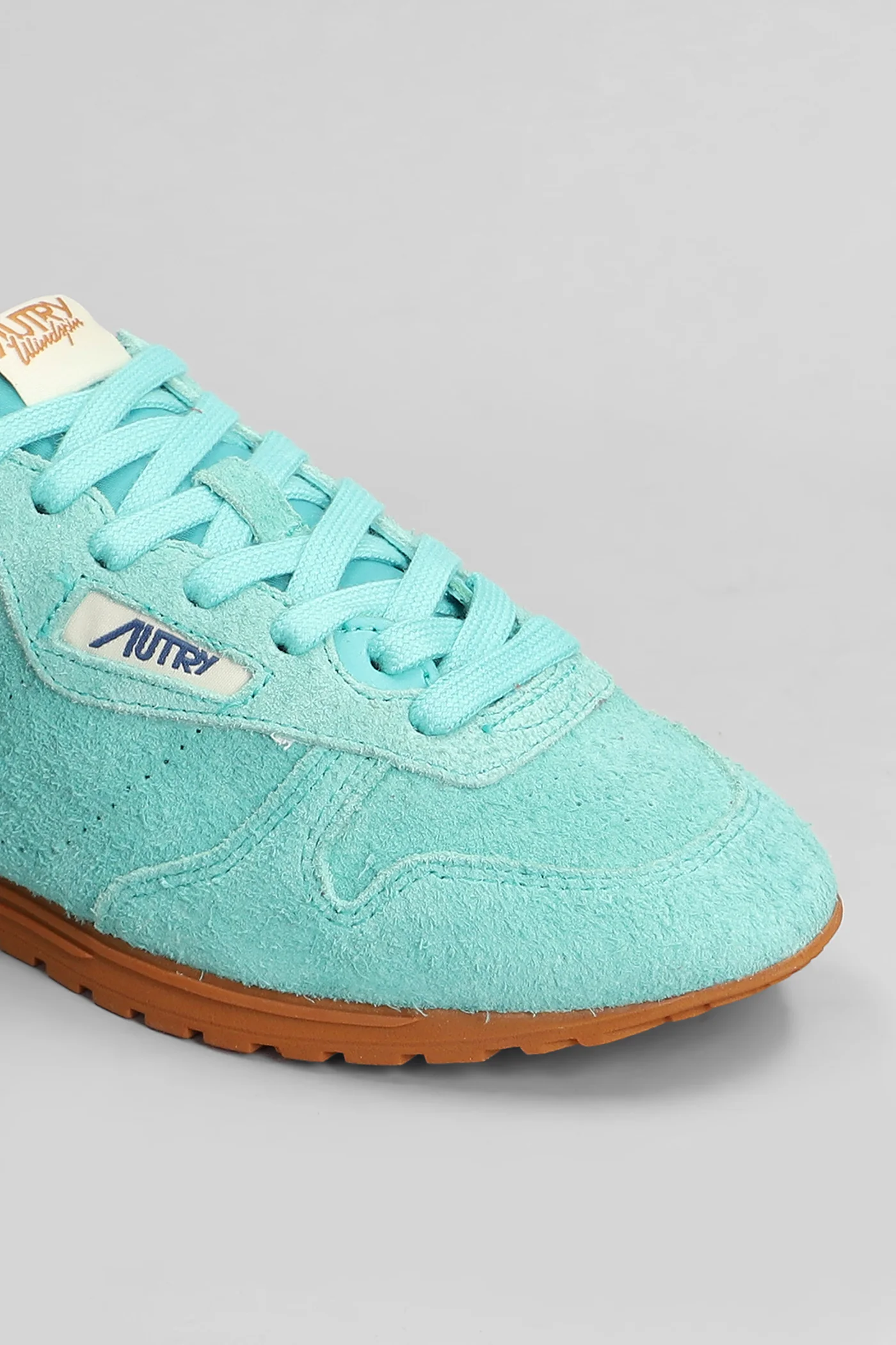 Windspin Sneakers in green suede - Image 5
