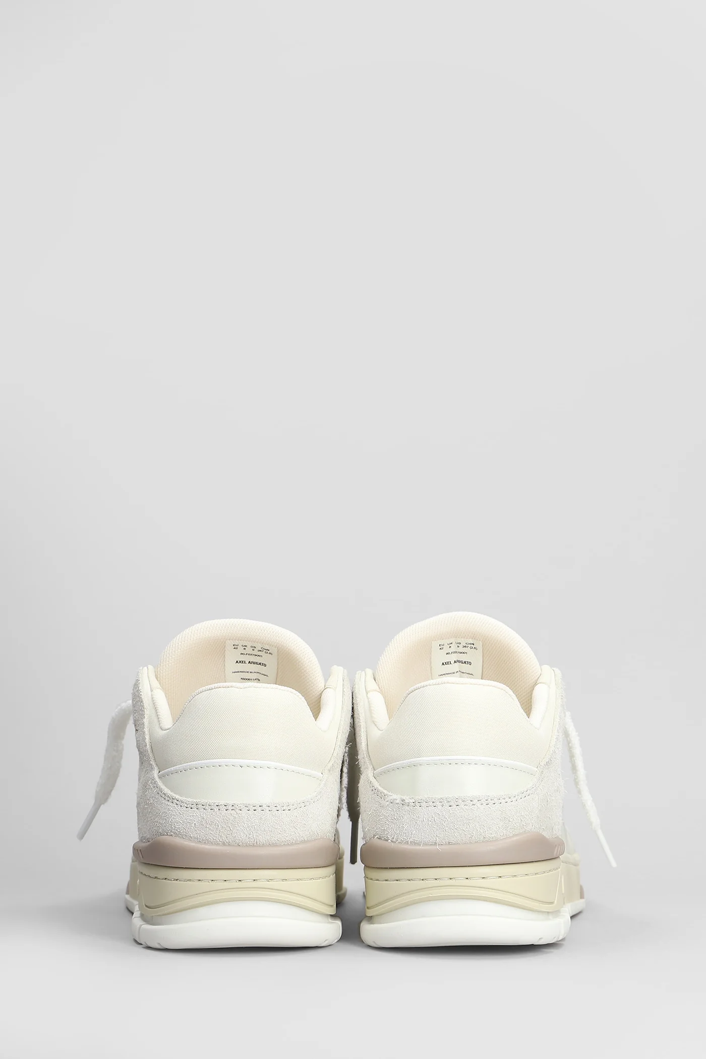 Area Lo Fluffy Sneakers in beige suede and leather - Image 4