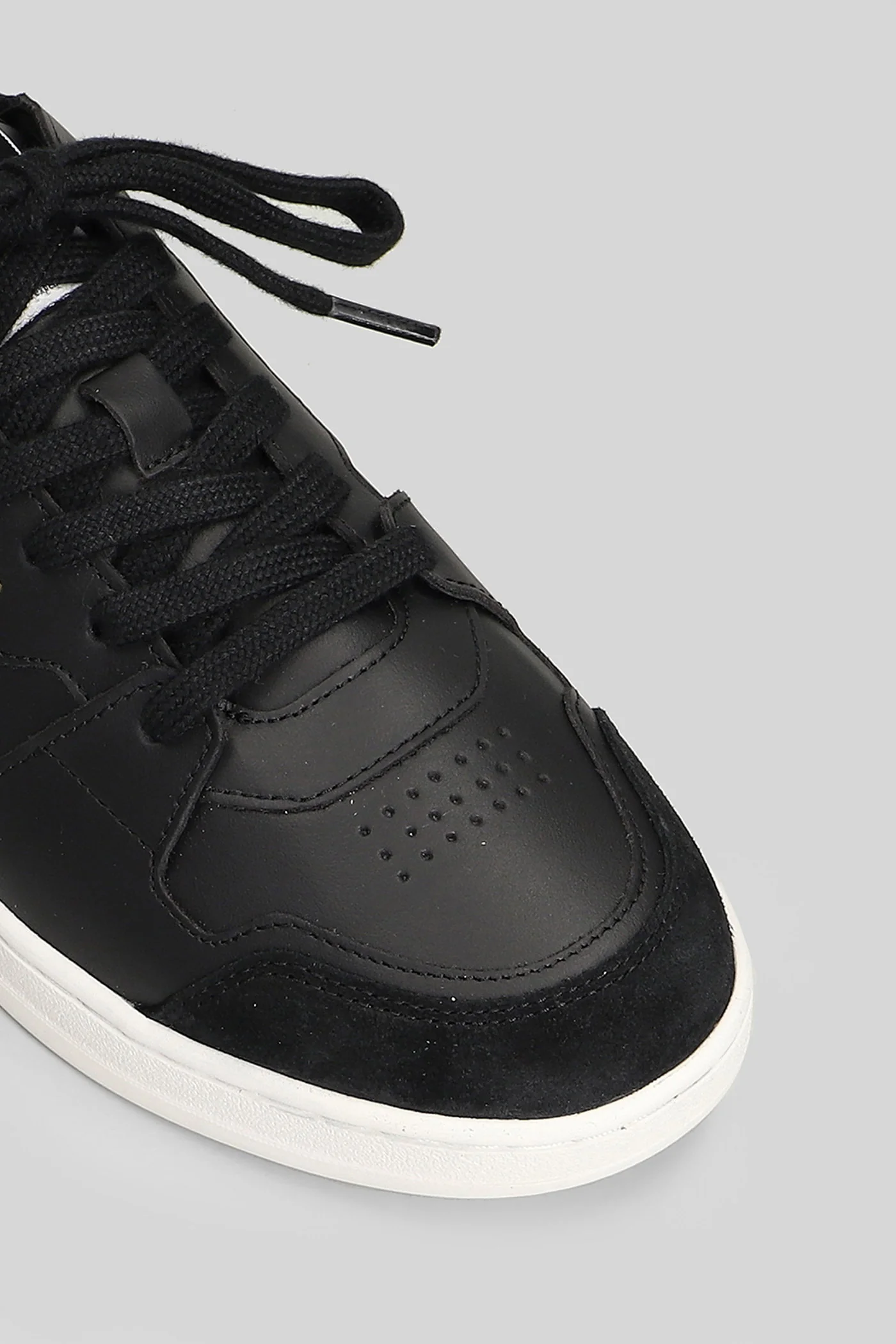 Dice Lo Bee Bird Sneakers in black suede and leather - Image 5