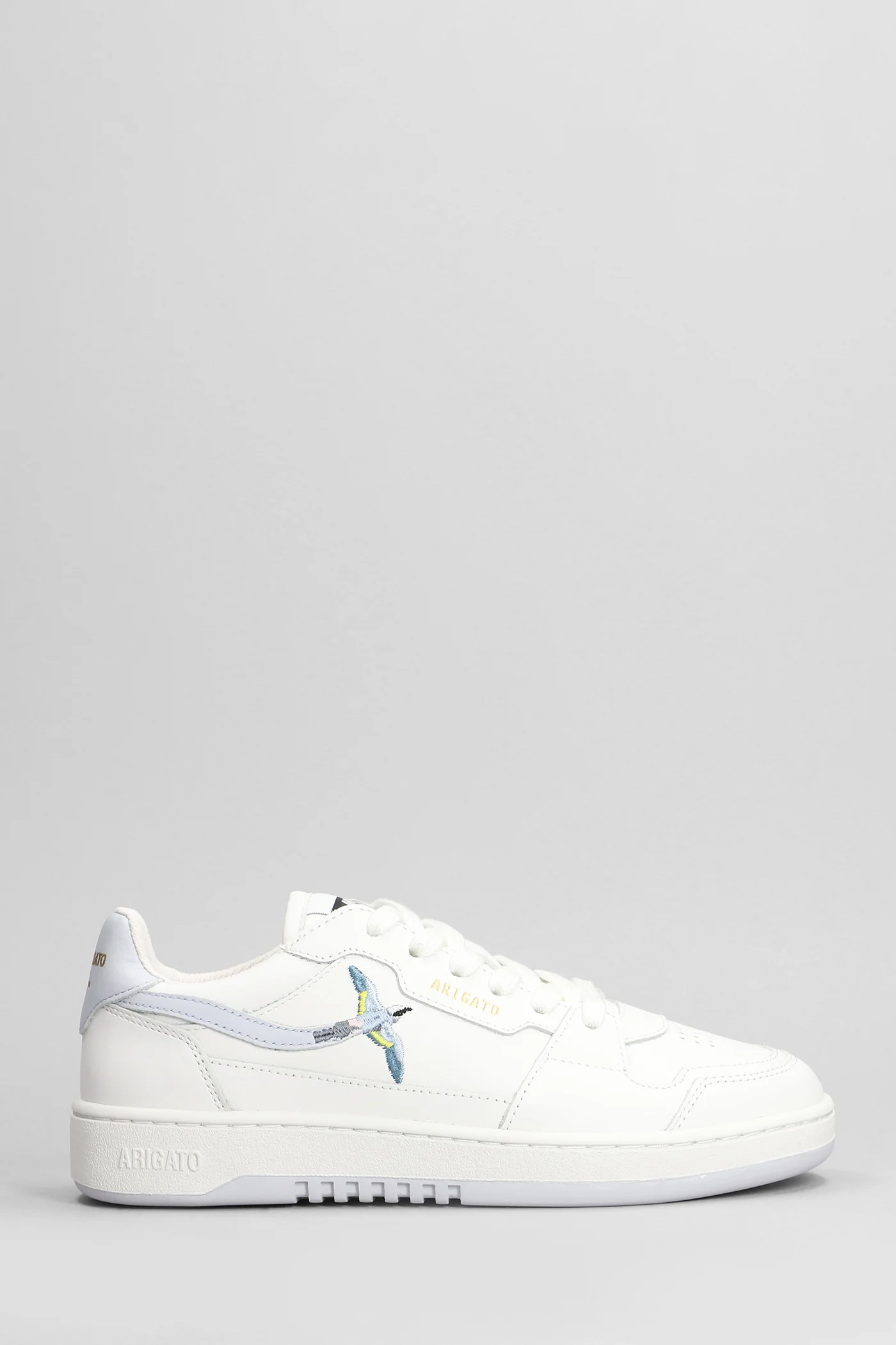 Dice Lo Bee Bird Sneakers in white leather