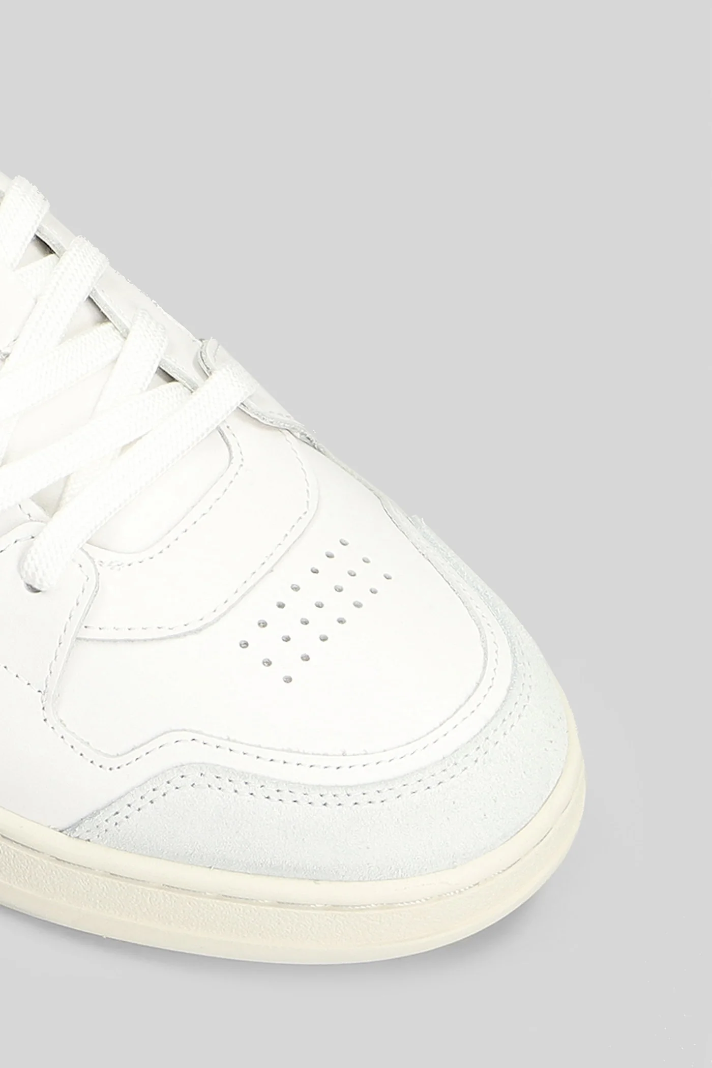 Dice Lo Bee Bird Sneakers in white suede and leather - Image 5