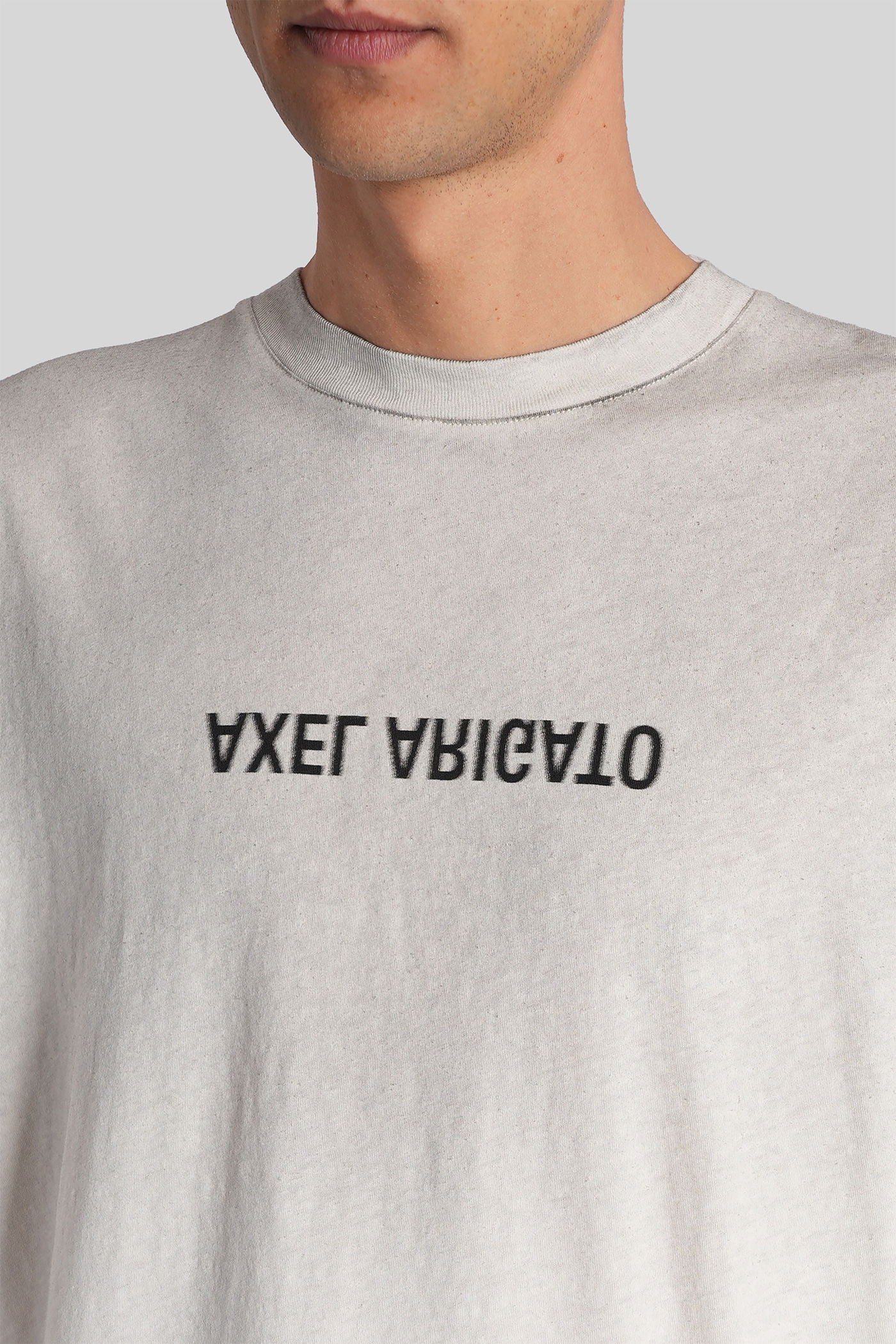 Distort Light T-Shirt in white cotton - Image 5