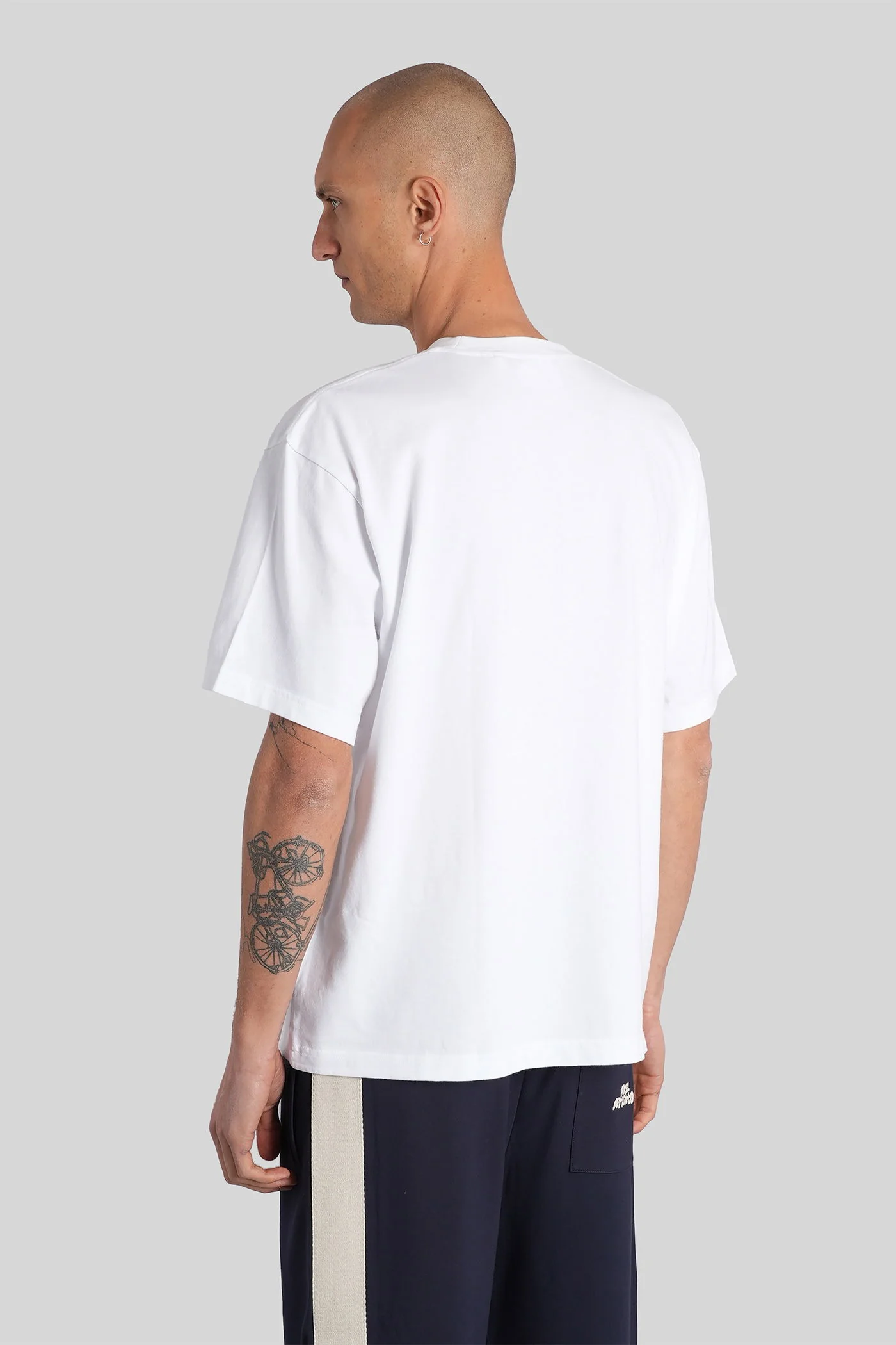 Distort Washed T-Shirt in white cotton - Image 3