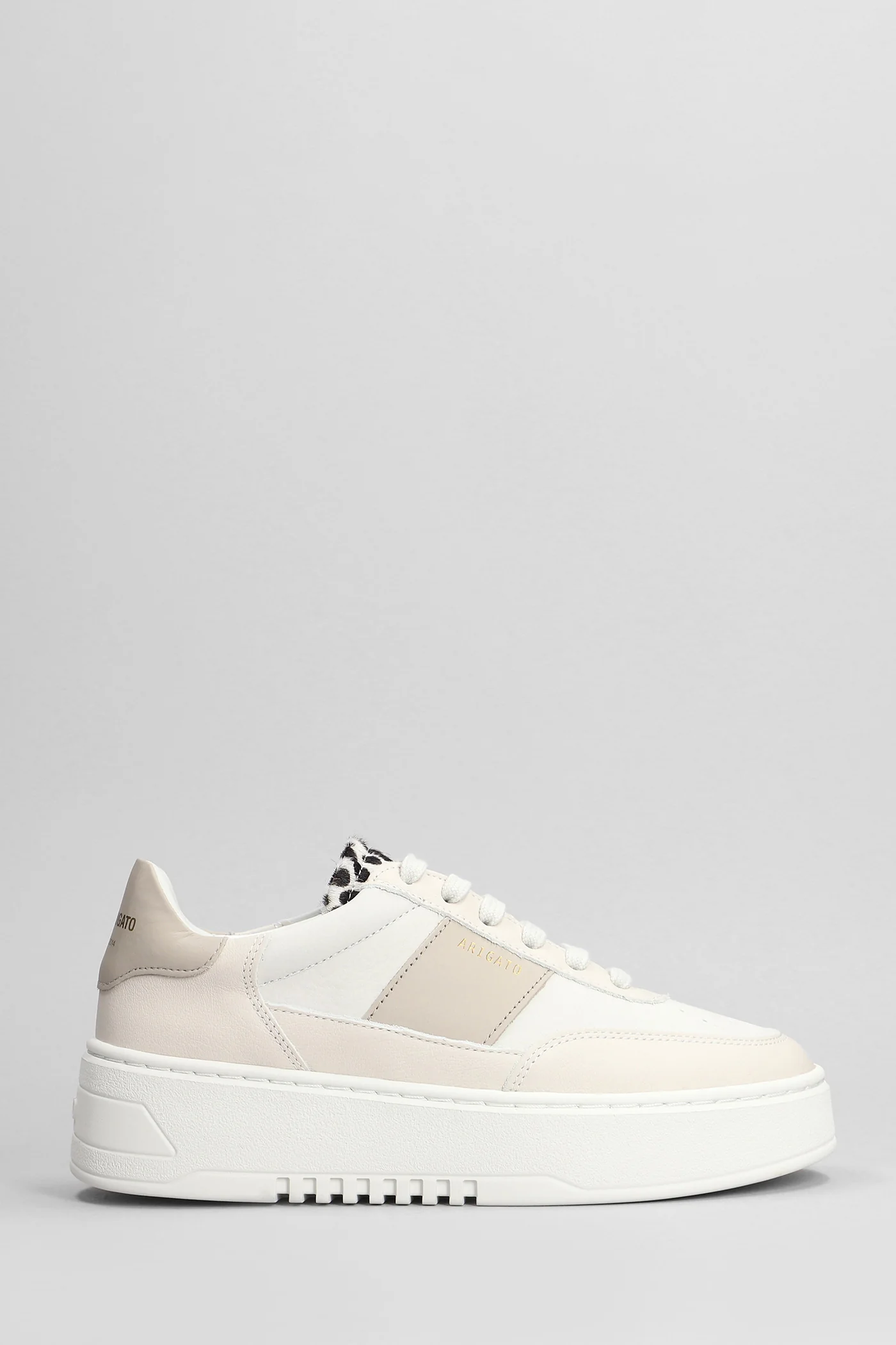 Orbit Vintage Sneakers in beige leather