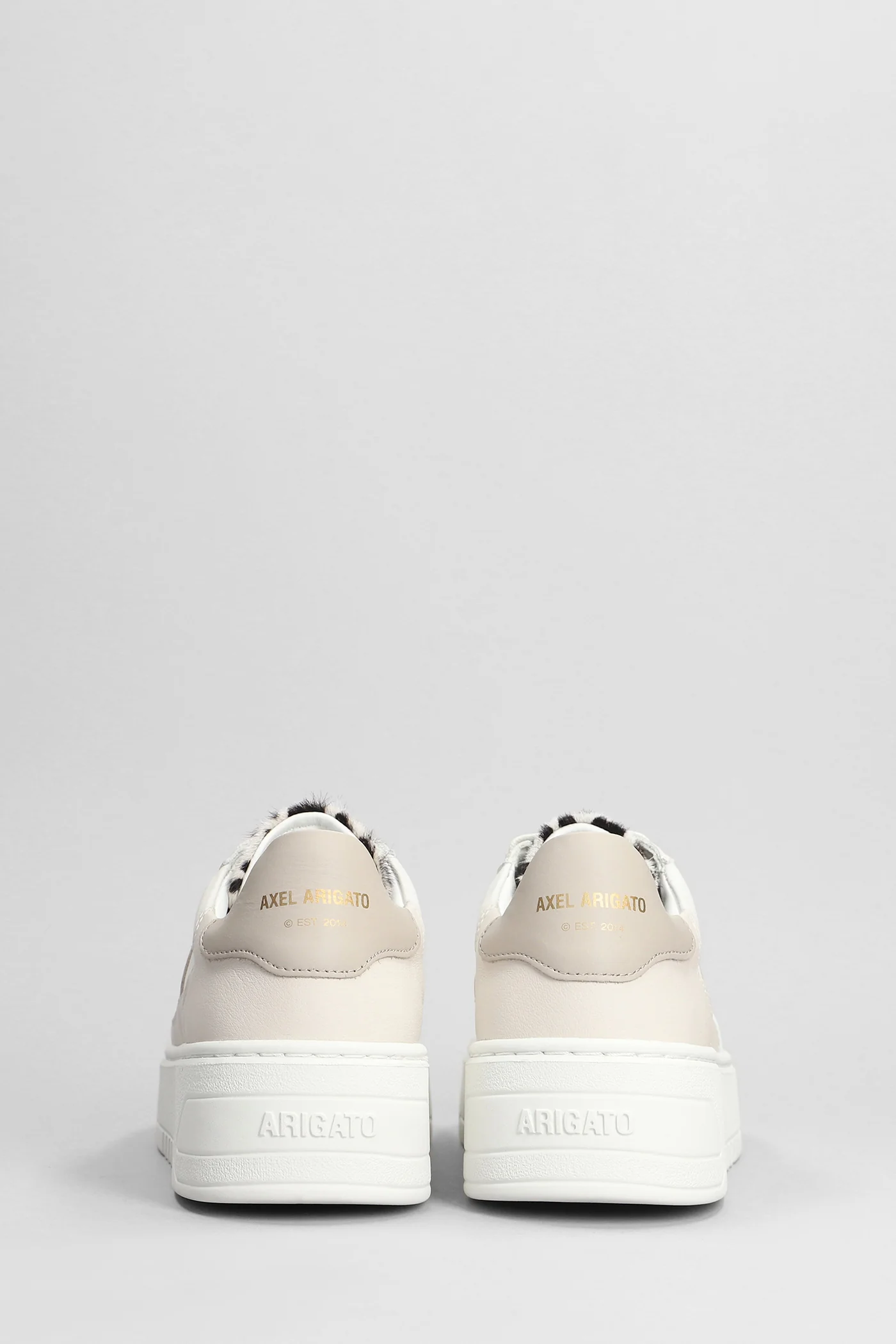 Orbit Vintage Sneakers in beige leather - Image 4
