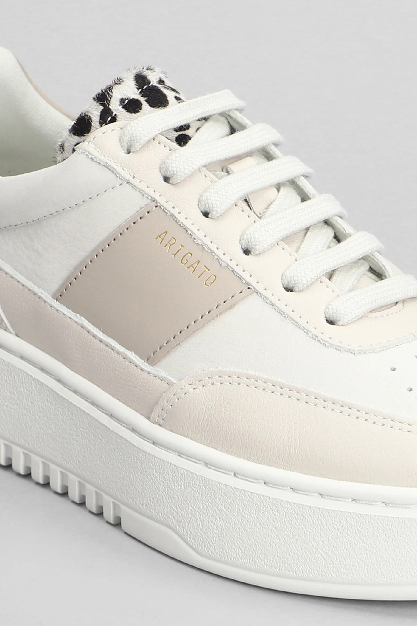 Orbit Vintage Sneakers in beige leather - Image 5
