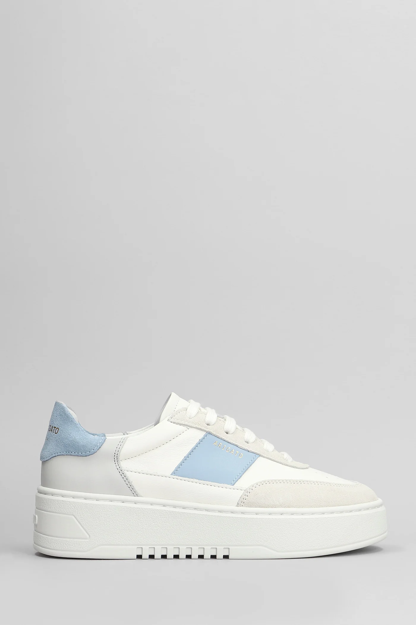 Orbit Vintage Sneakers in white suede and leather