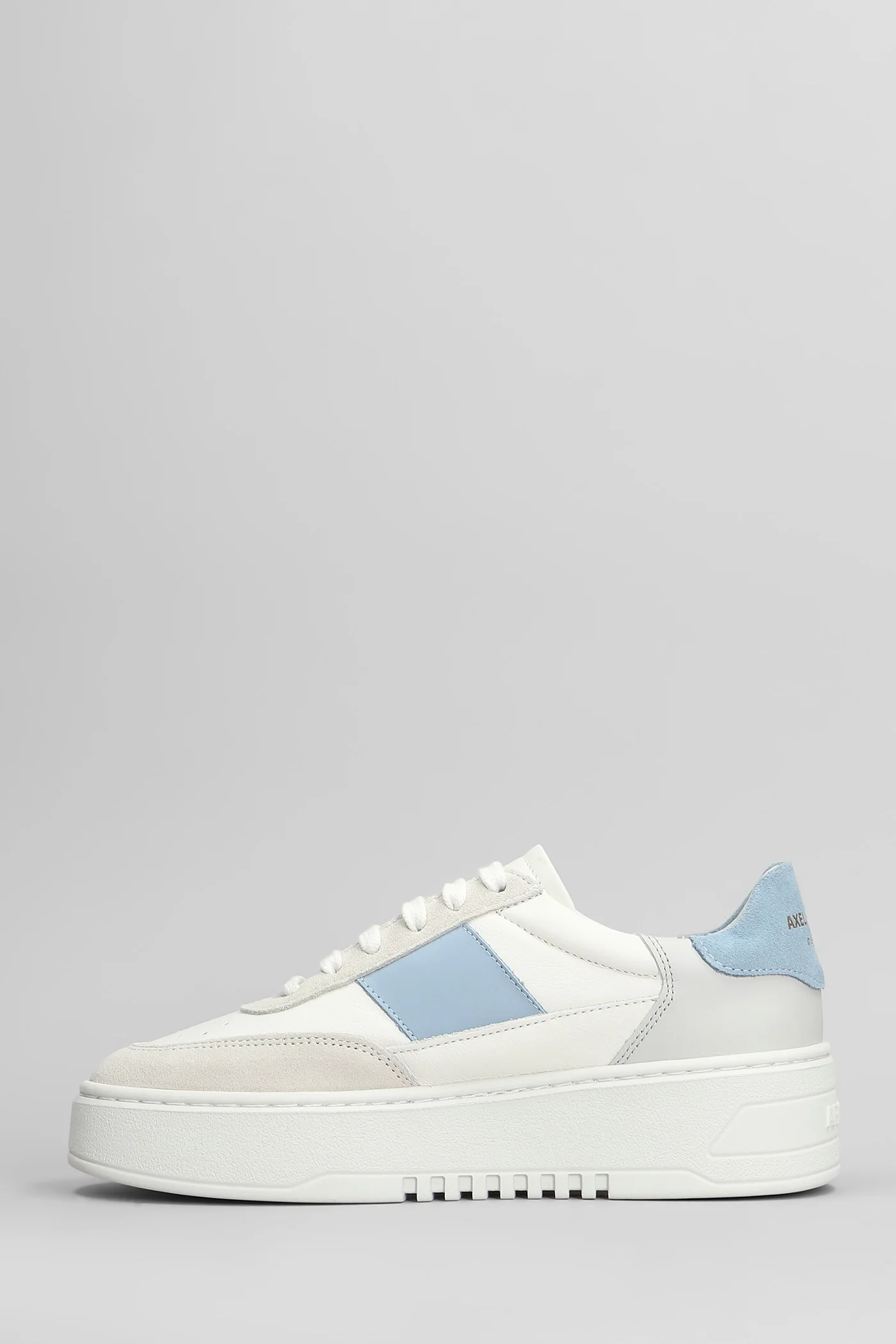 Orbit Vintage Sneakers in white suede and leather - Image 3
