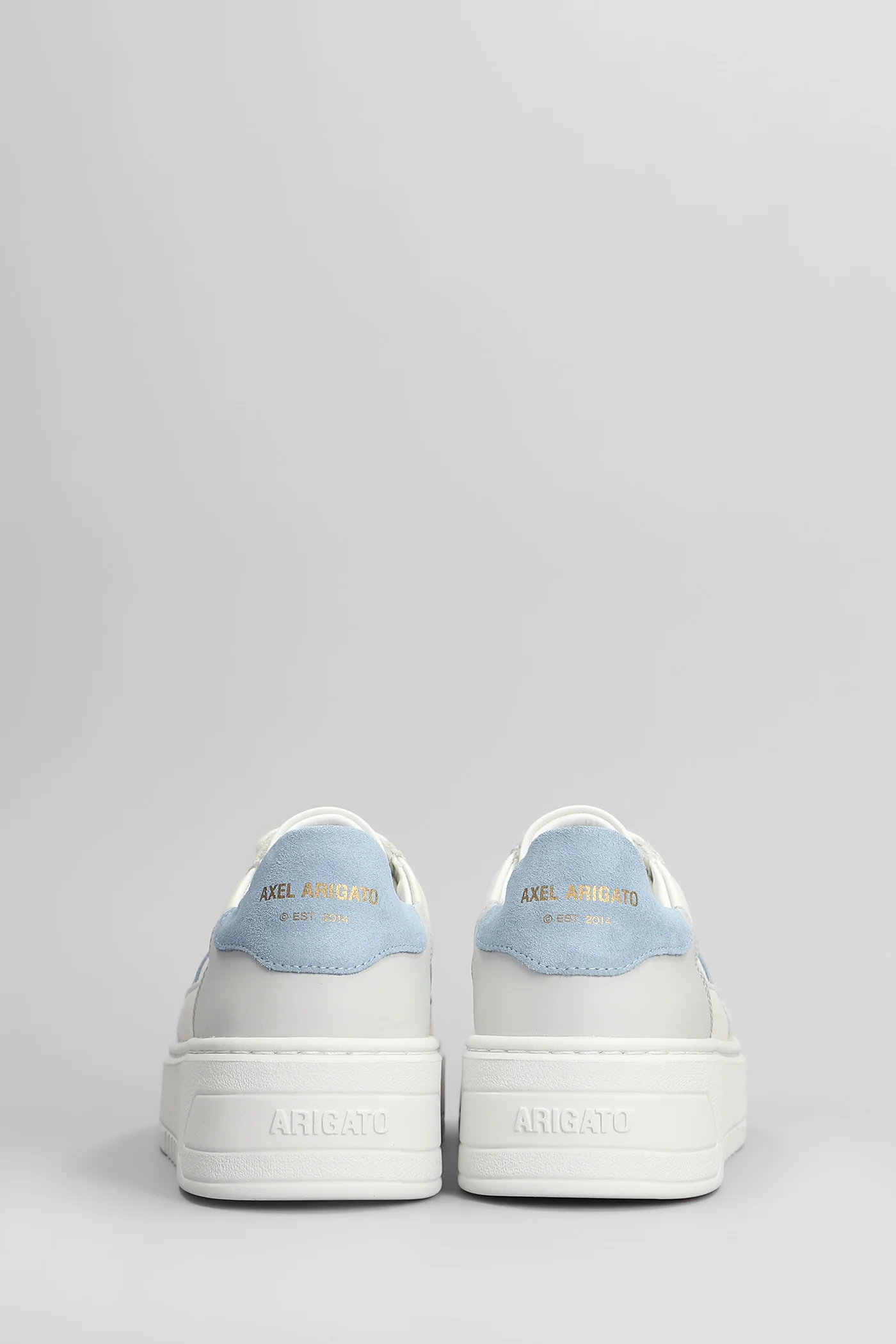Orbit Vintage Sneakers in white suede and leather - Image 4