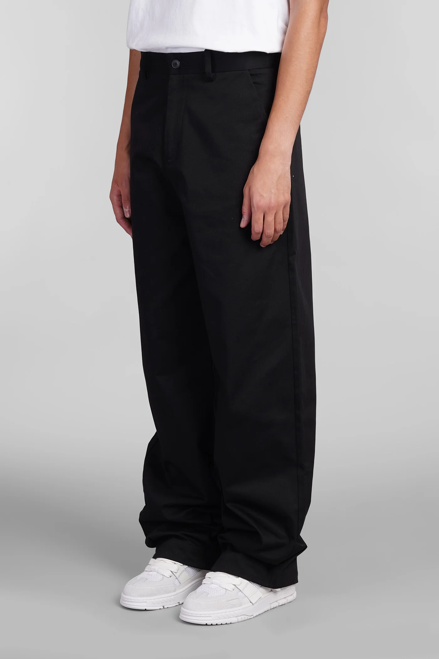 Pants in black cotton - Image 4