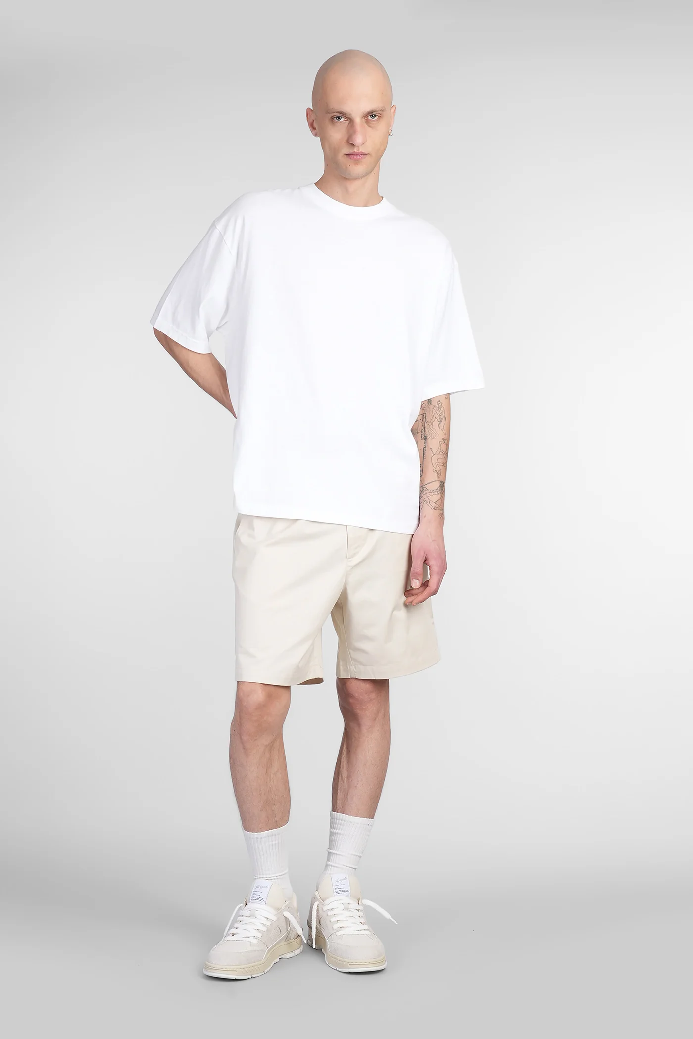 Patch T-shirt T-Shirt in white cotton - Image 2
