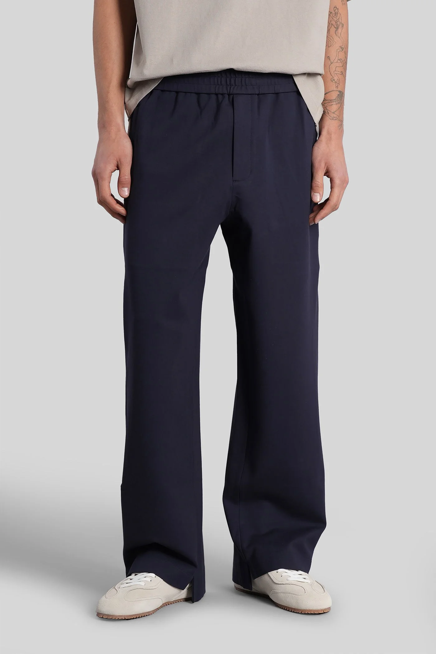 Shaw Track Pants Pants in blue cotton