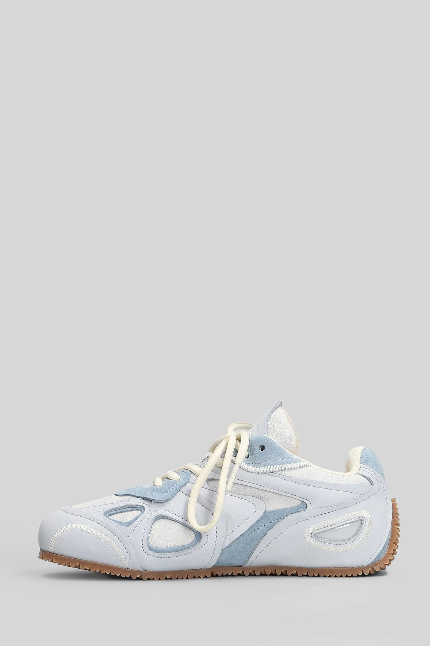 Slow Runner Sneakers in cyan leather - Image 3