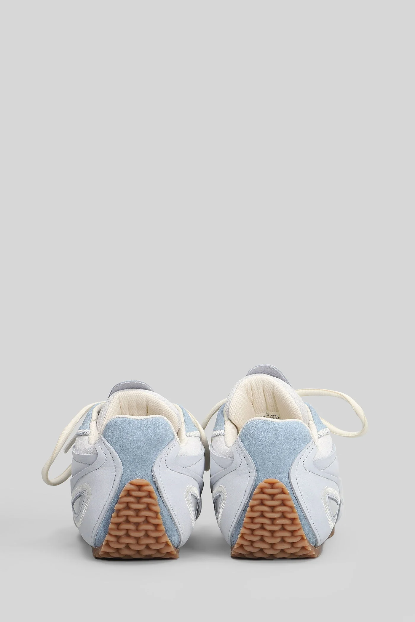 Slow Runner Sneakers in cyan leather - Image 4