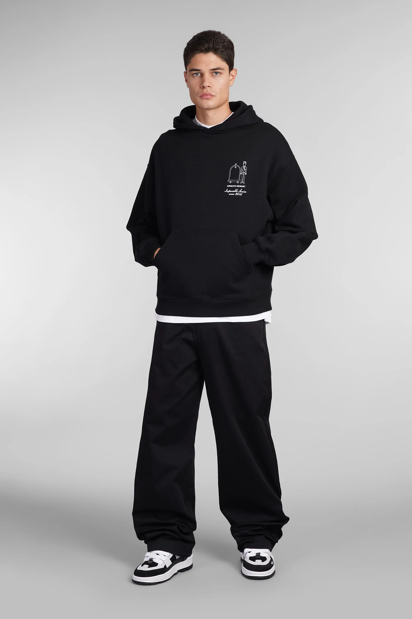 Sweatshirt in black cotton - Image 2