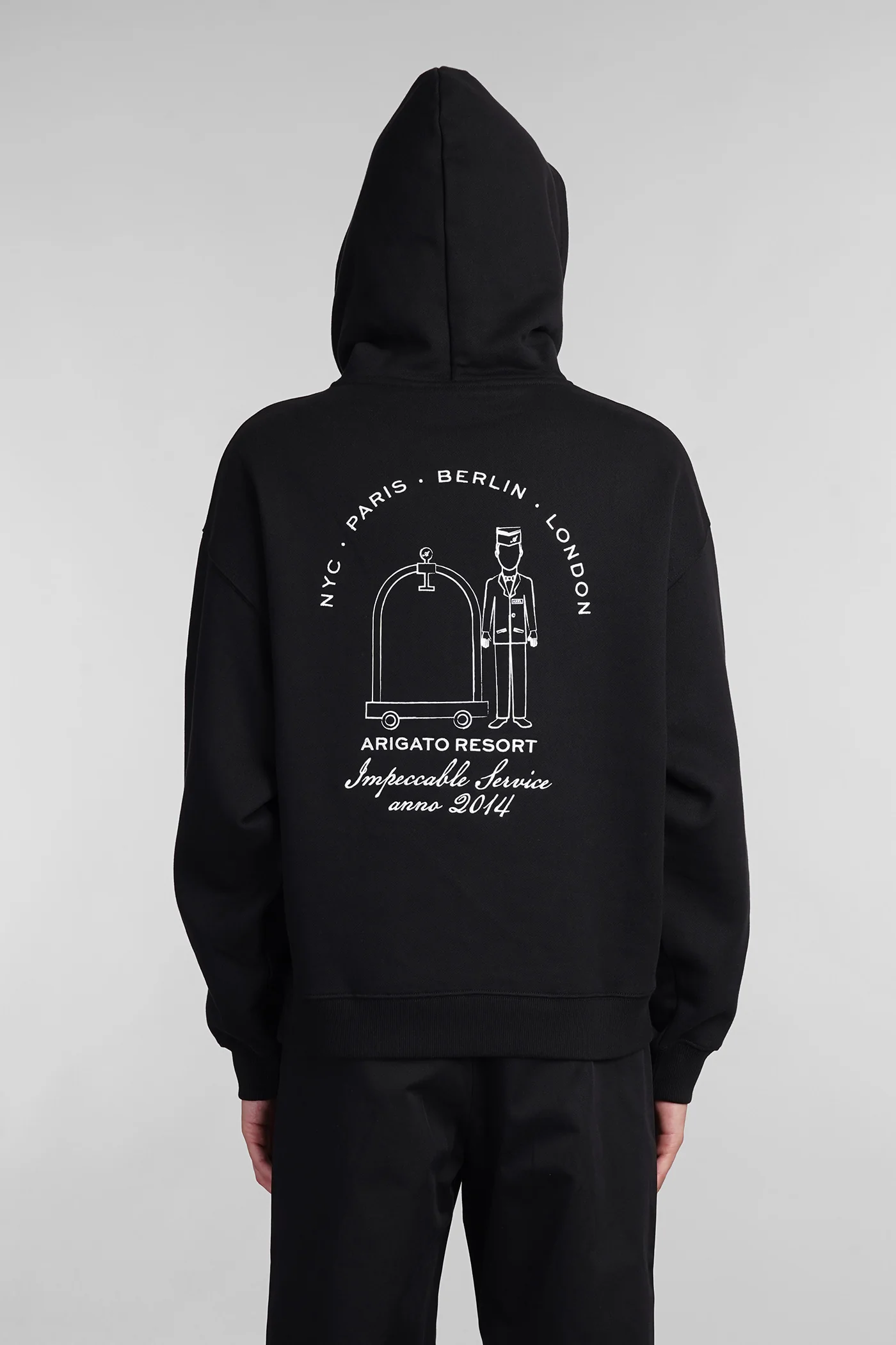 Sweatshirt in black cotton - Image 3