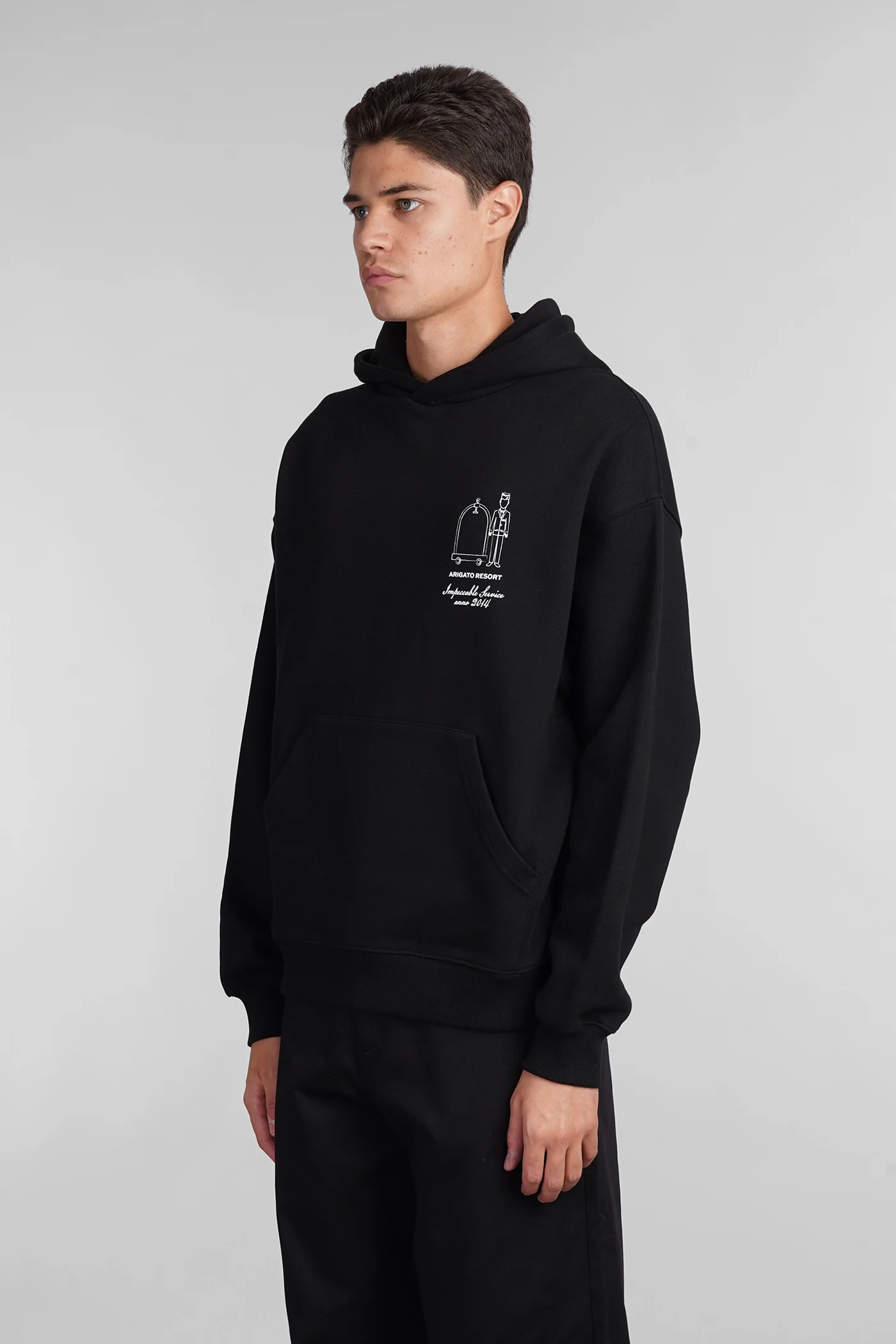 Sweatshirt in black cotton - Image 4