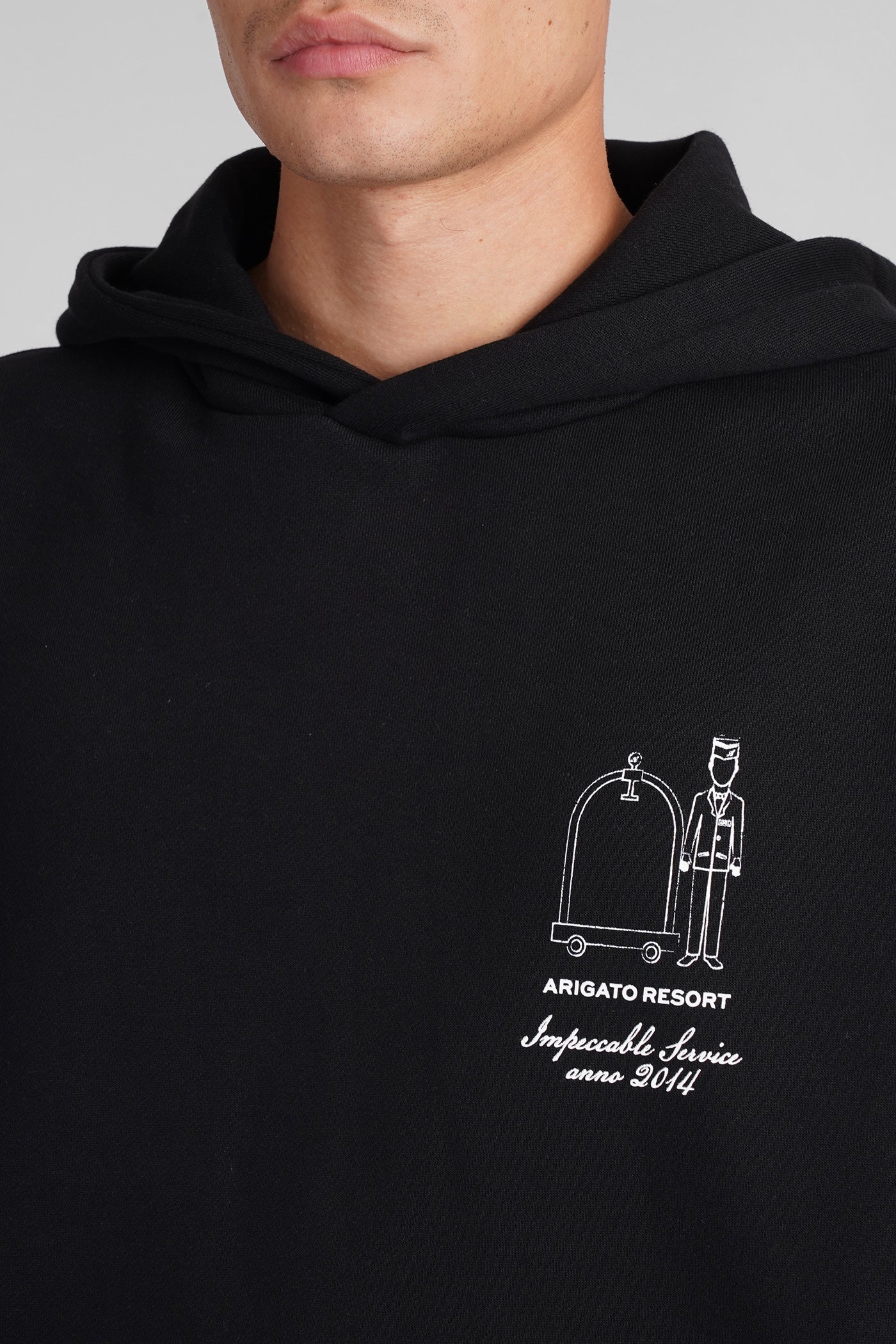 Sweatshirt in black cotton - Image 5