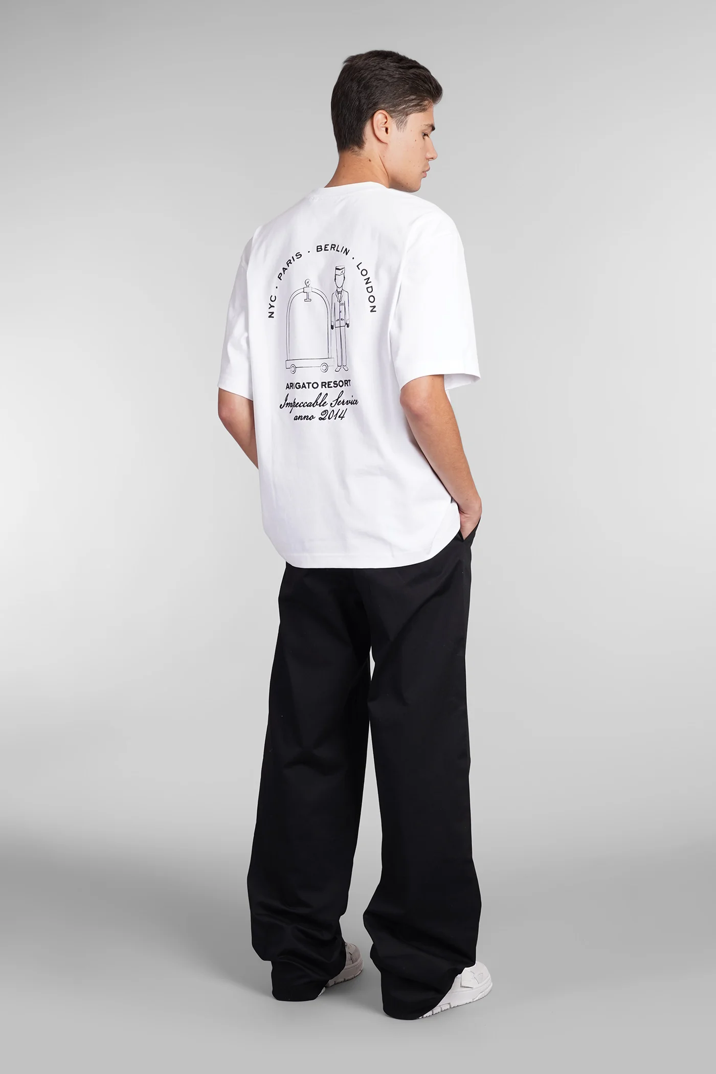 T-Shirt in white cotton - Image 2