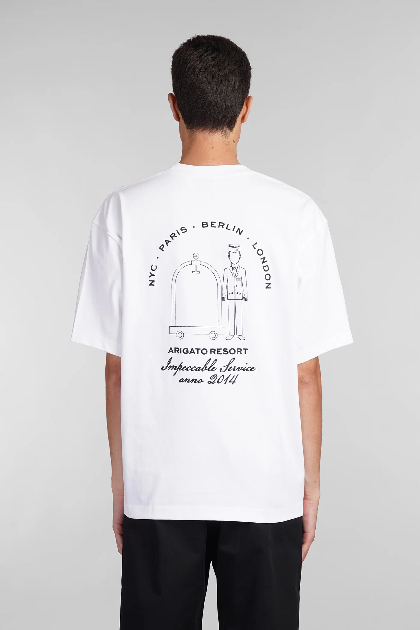 T-Shirt in white cotton - Image 3