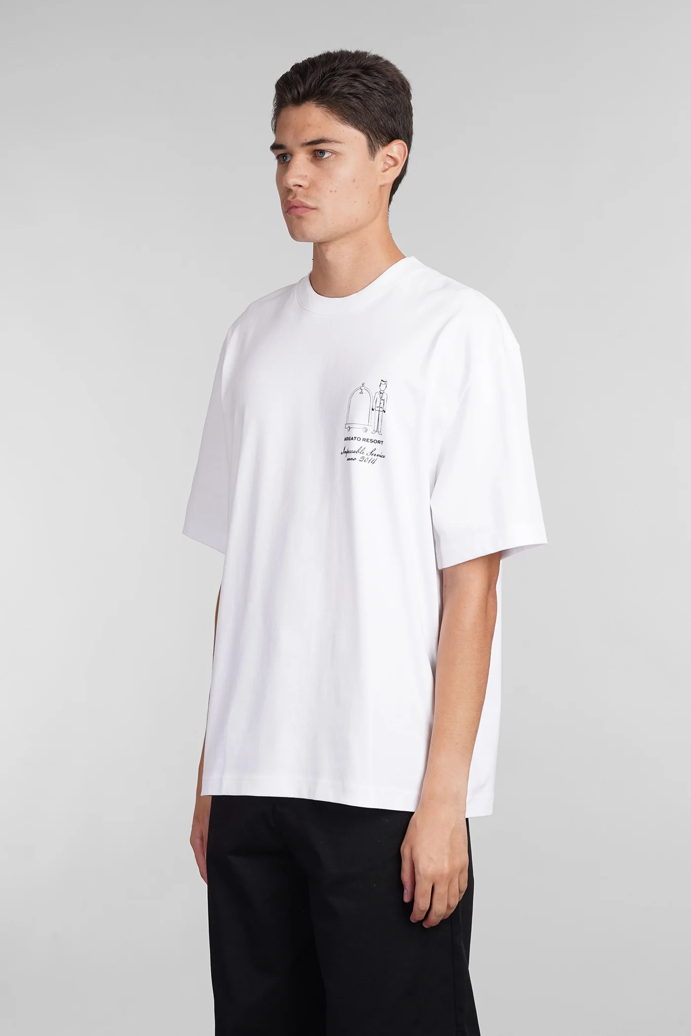 T-Shirt in white cotton - Image 4