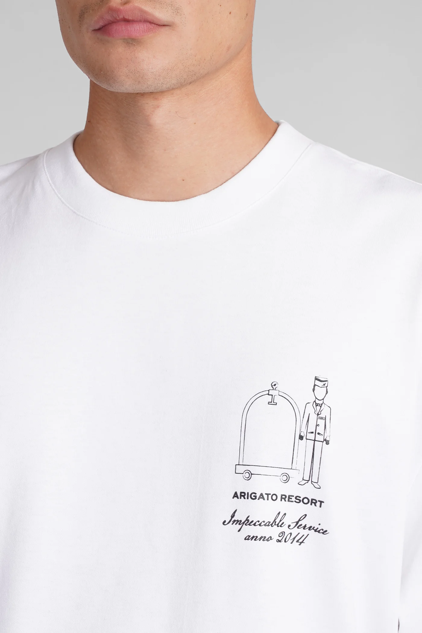 T-Shirt in white cotton - Image 5