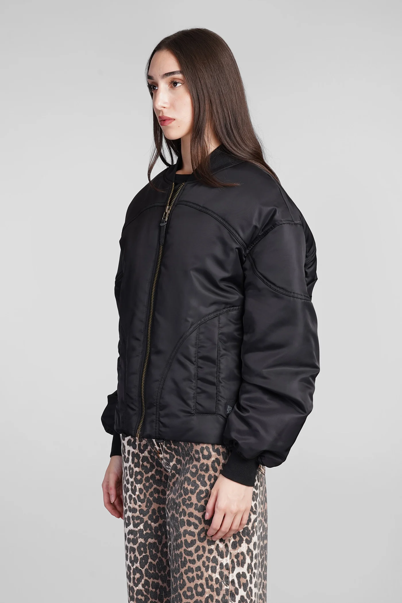 Bomber Jacket in black polyamide - Image 4