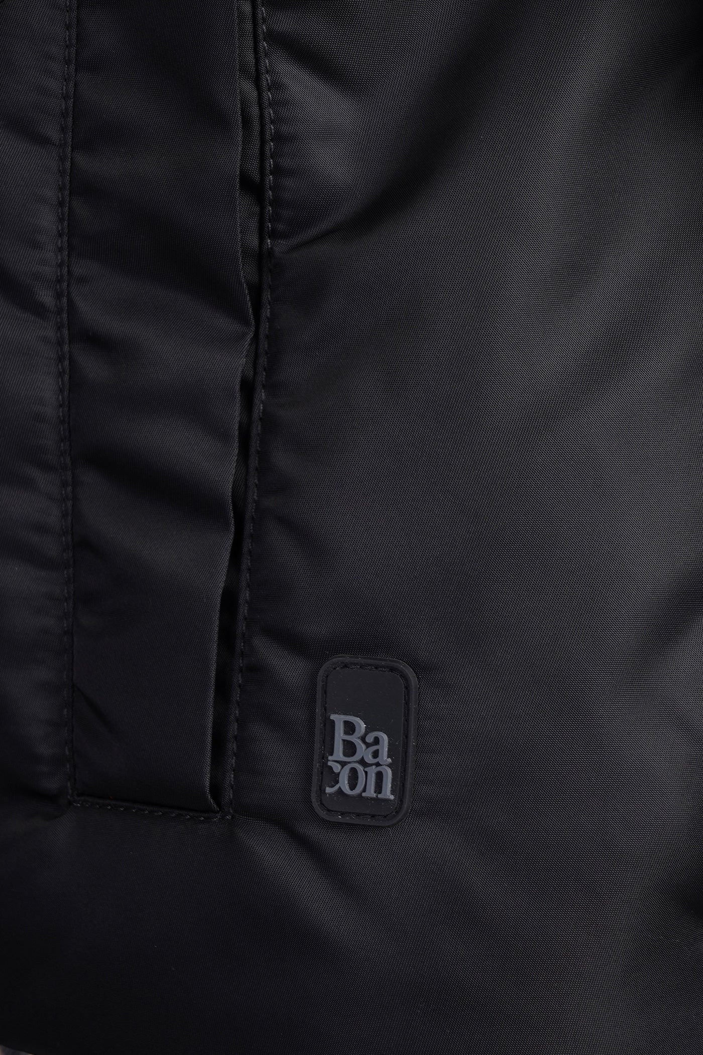 Bomber Jacket in black polyamide - Image 5