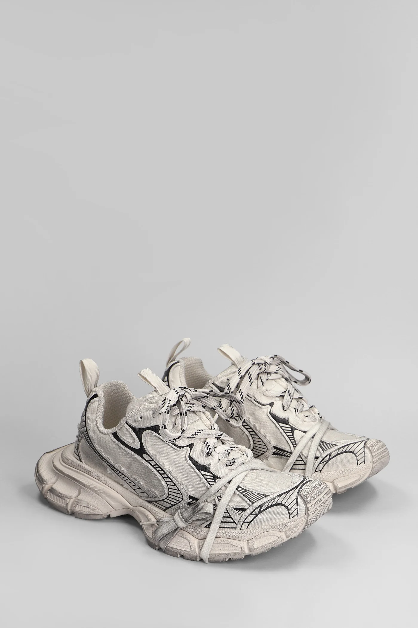 3xl Sneakers in beige cotton - Image 2