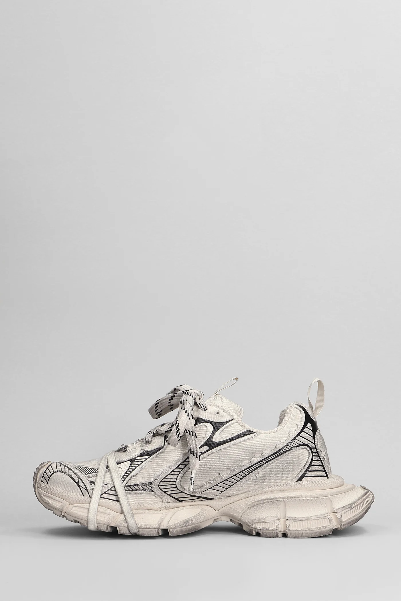 3xl Sneakers in beige cotton - Image 3