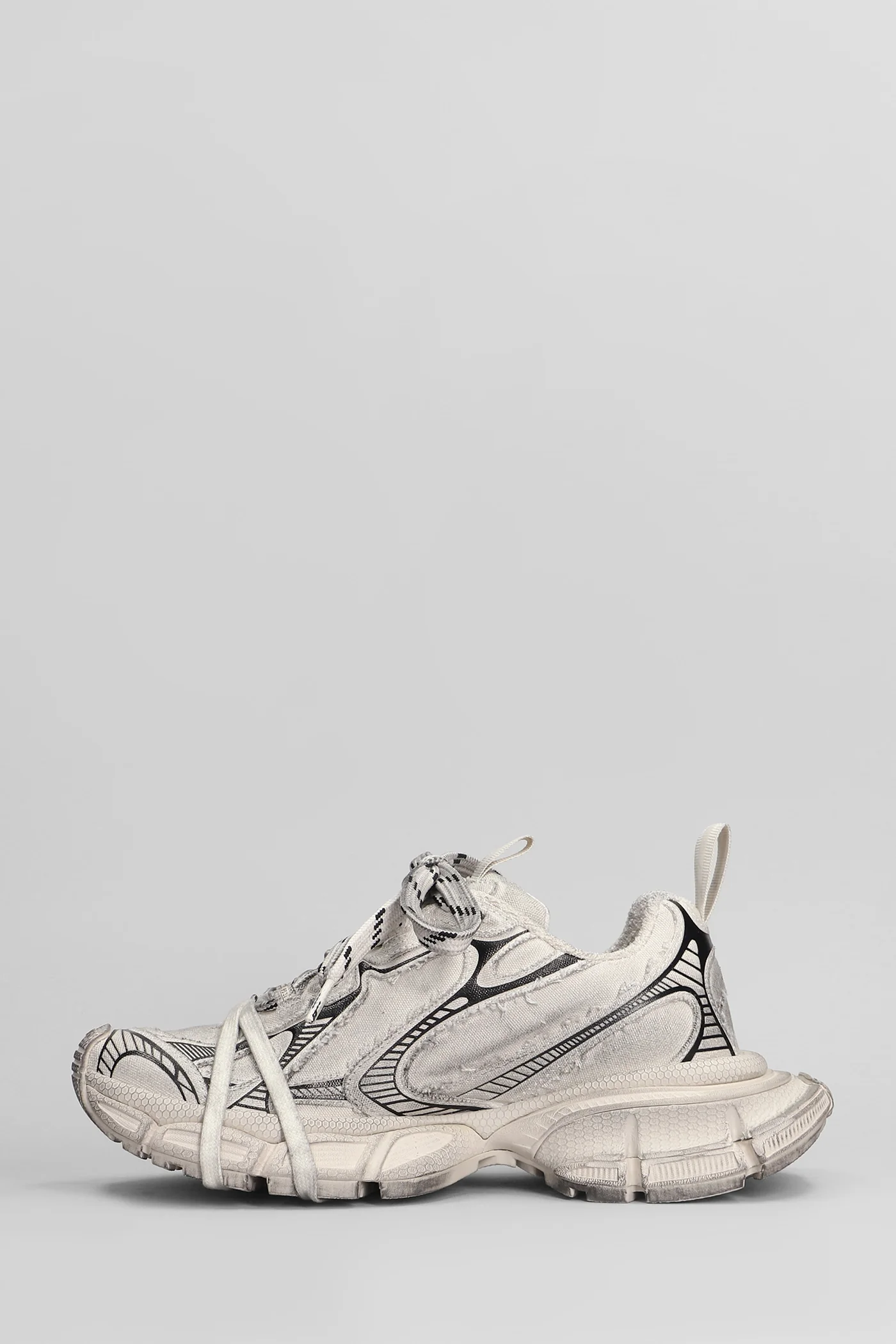 3xl Sneakers in beige cotton - Image 3