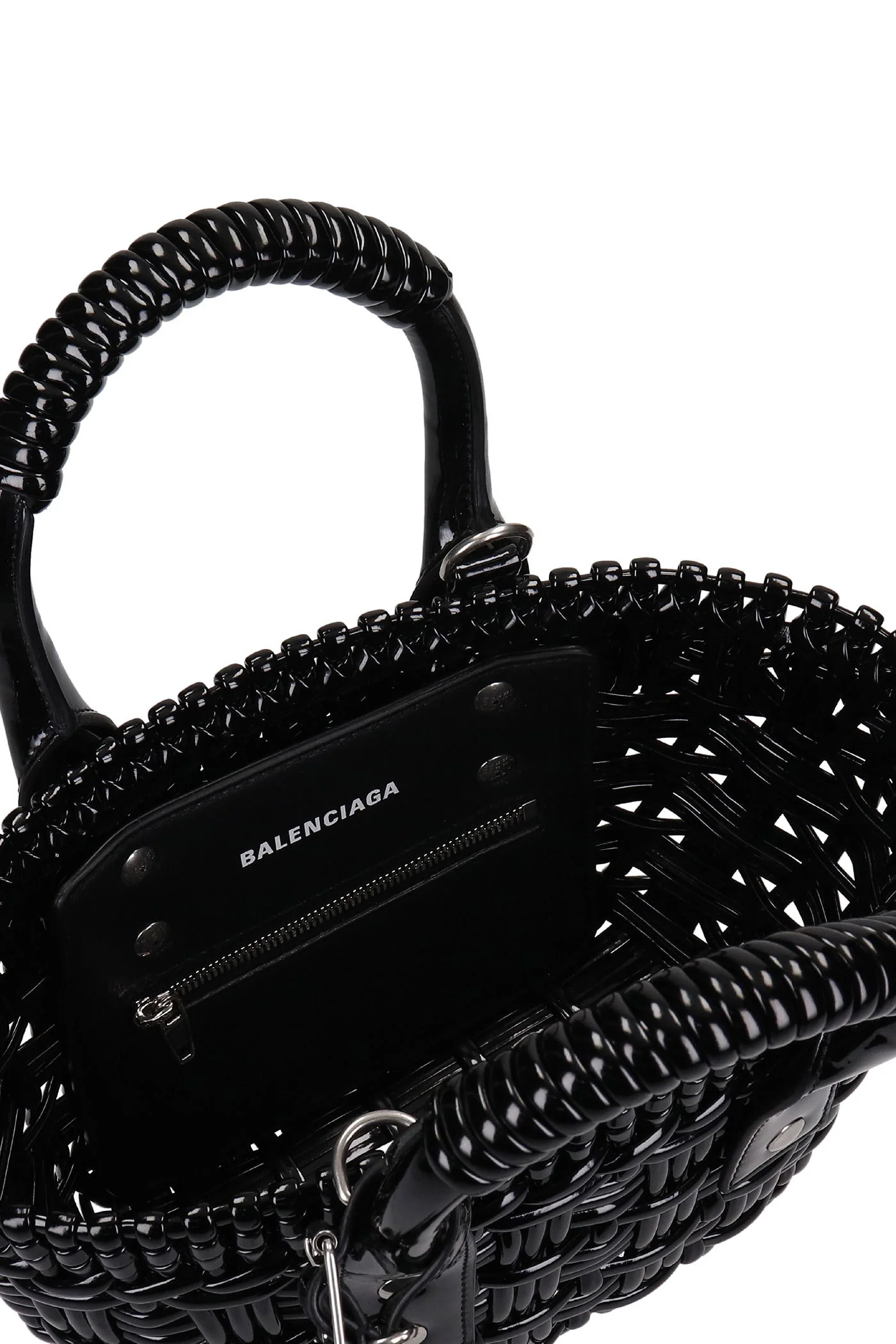 Bistro bask xxs Hand bag in black faux leather - Image 5