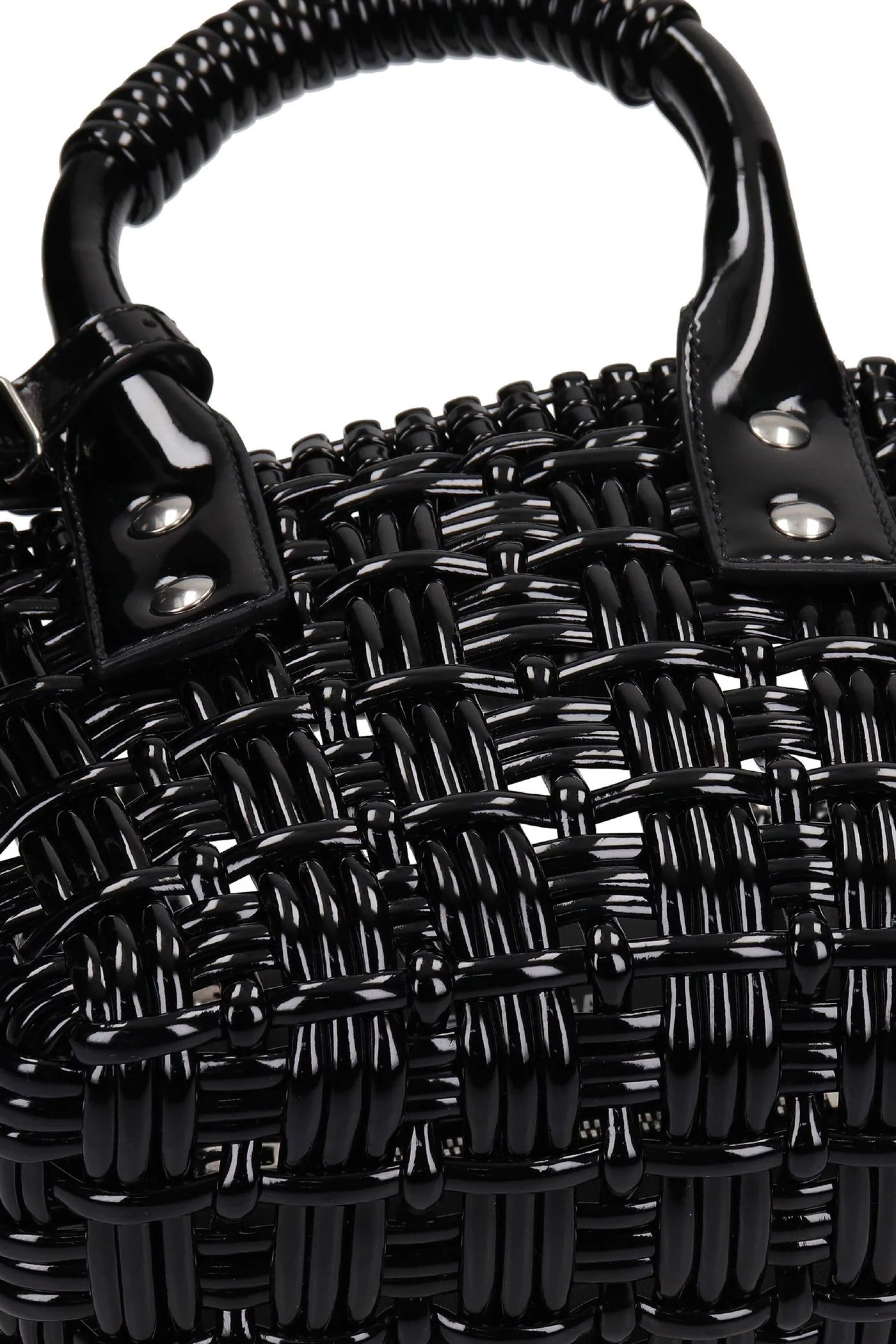 Bistro bask xxs Hand bag in black faux leather - Image 6