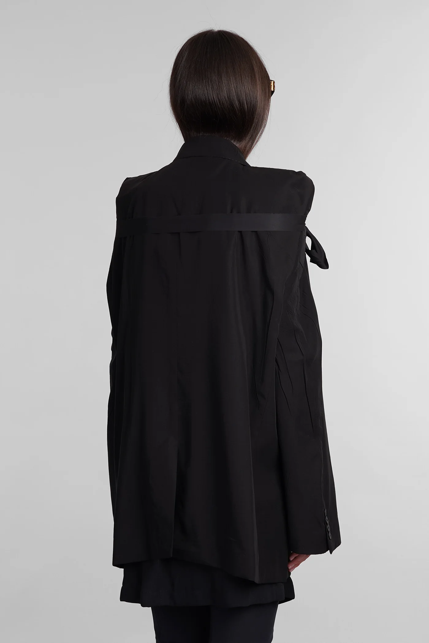 Blazer in black wool and polyester - Image 3