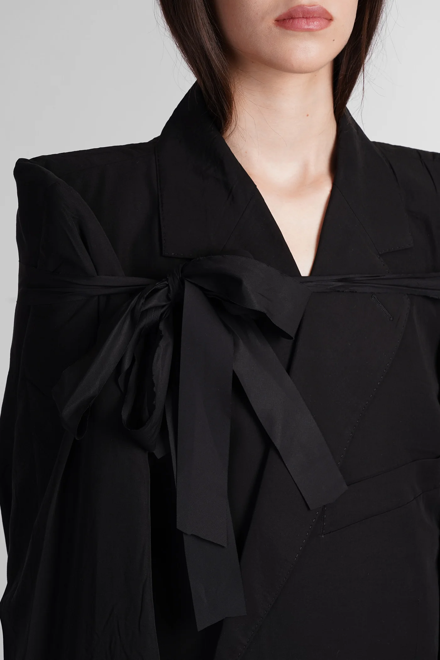 Blazer in black wool and polyester - Image 5