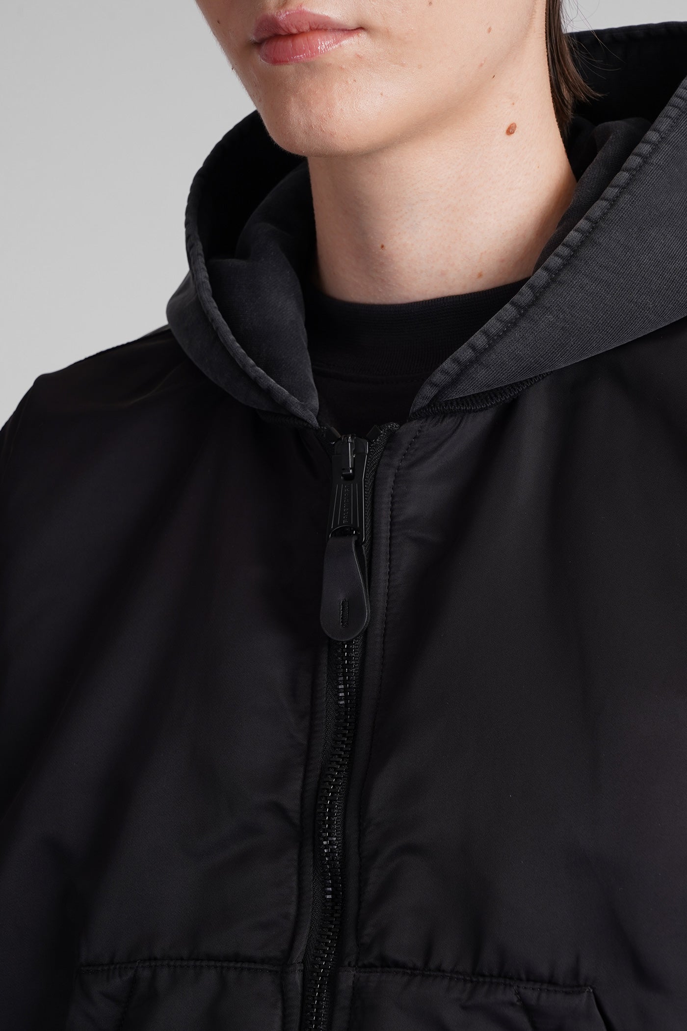 Bomber Jacket in black polyamide - Image 5