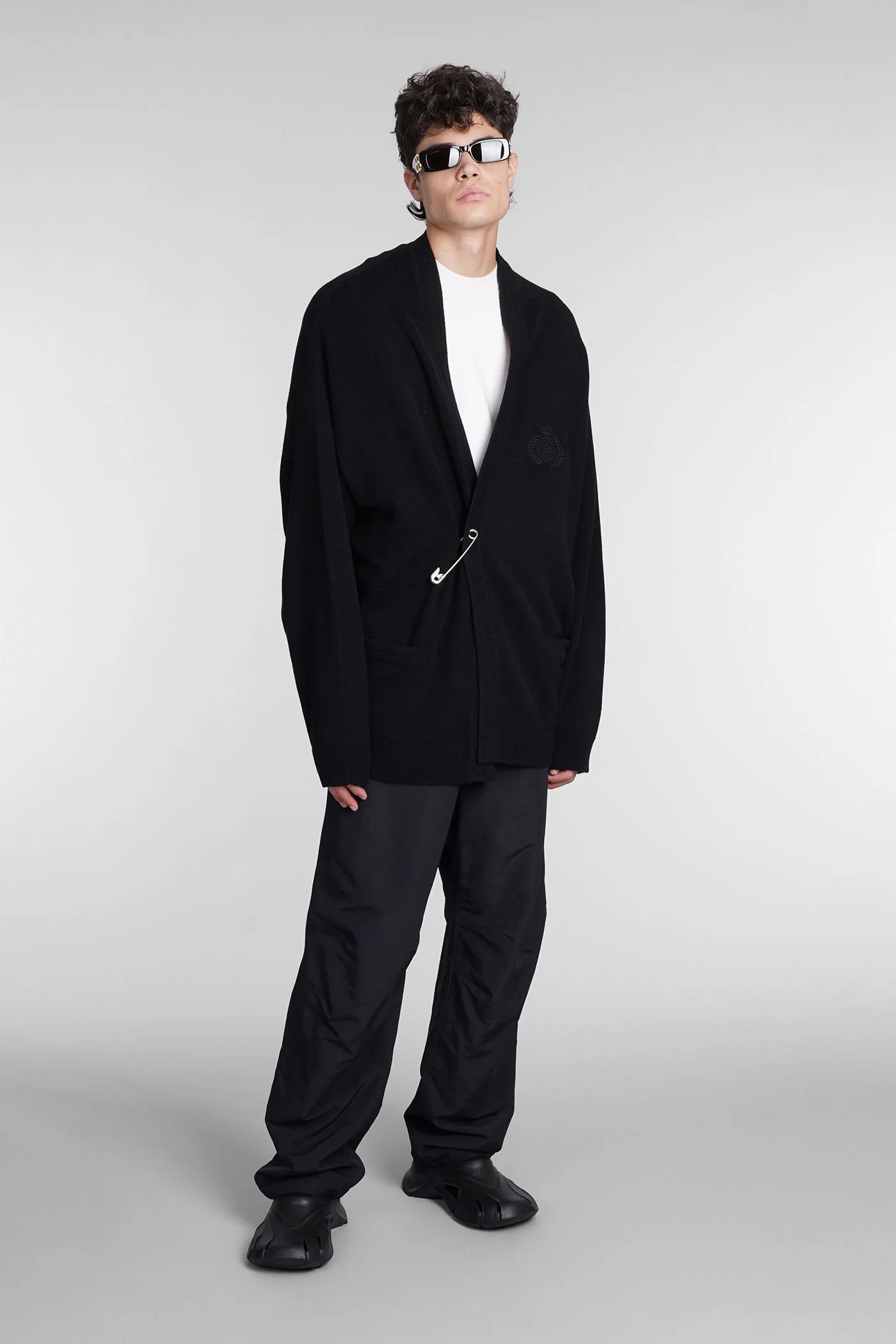 Cardigan in black cashmere - Image 2
