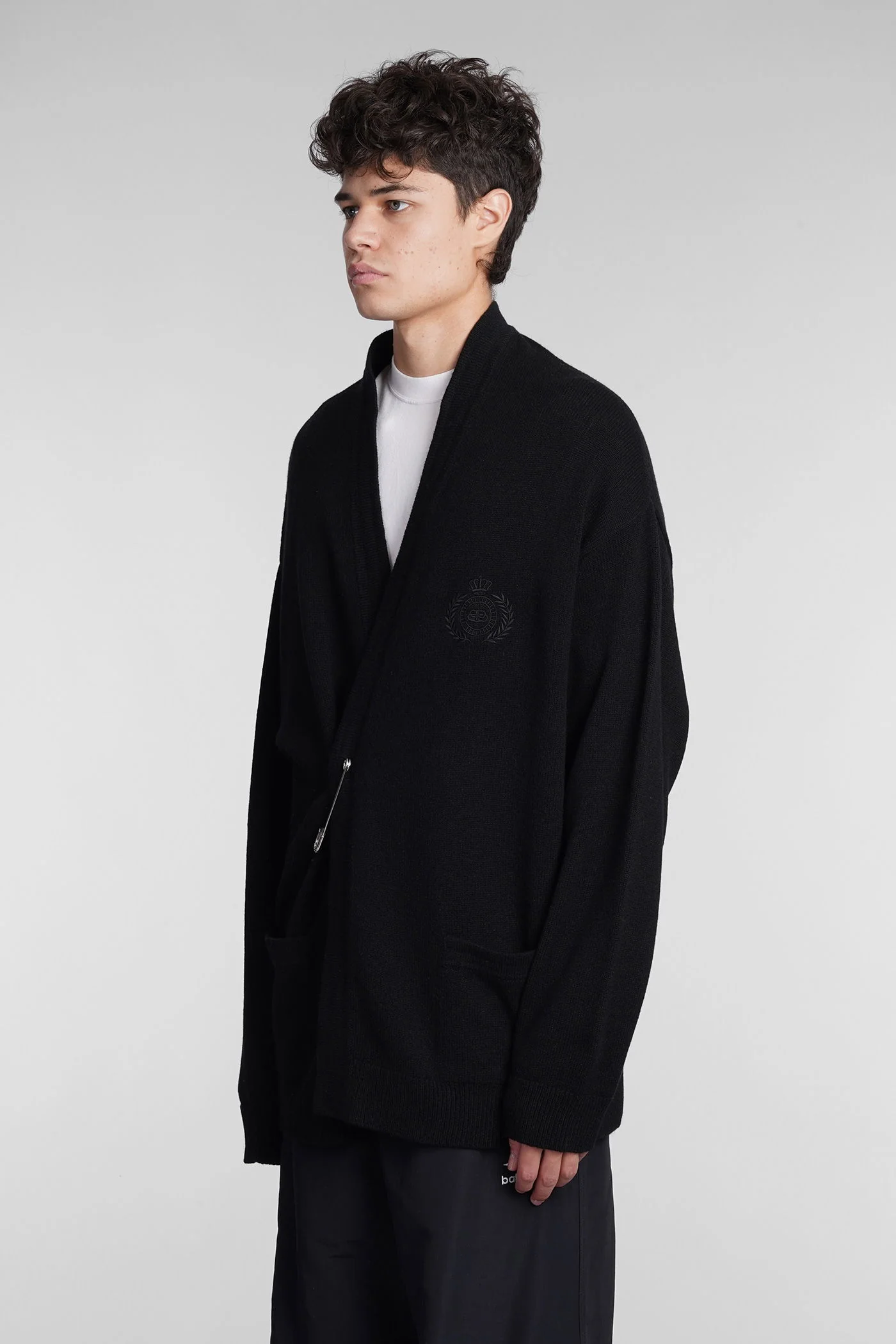 Cardigan in black cashmere - Image 4