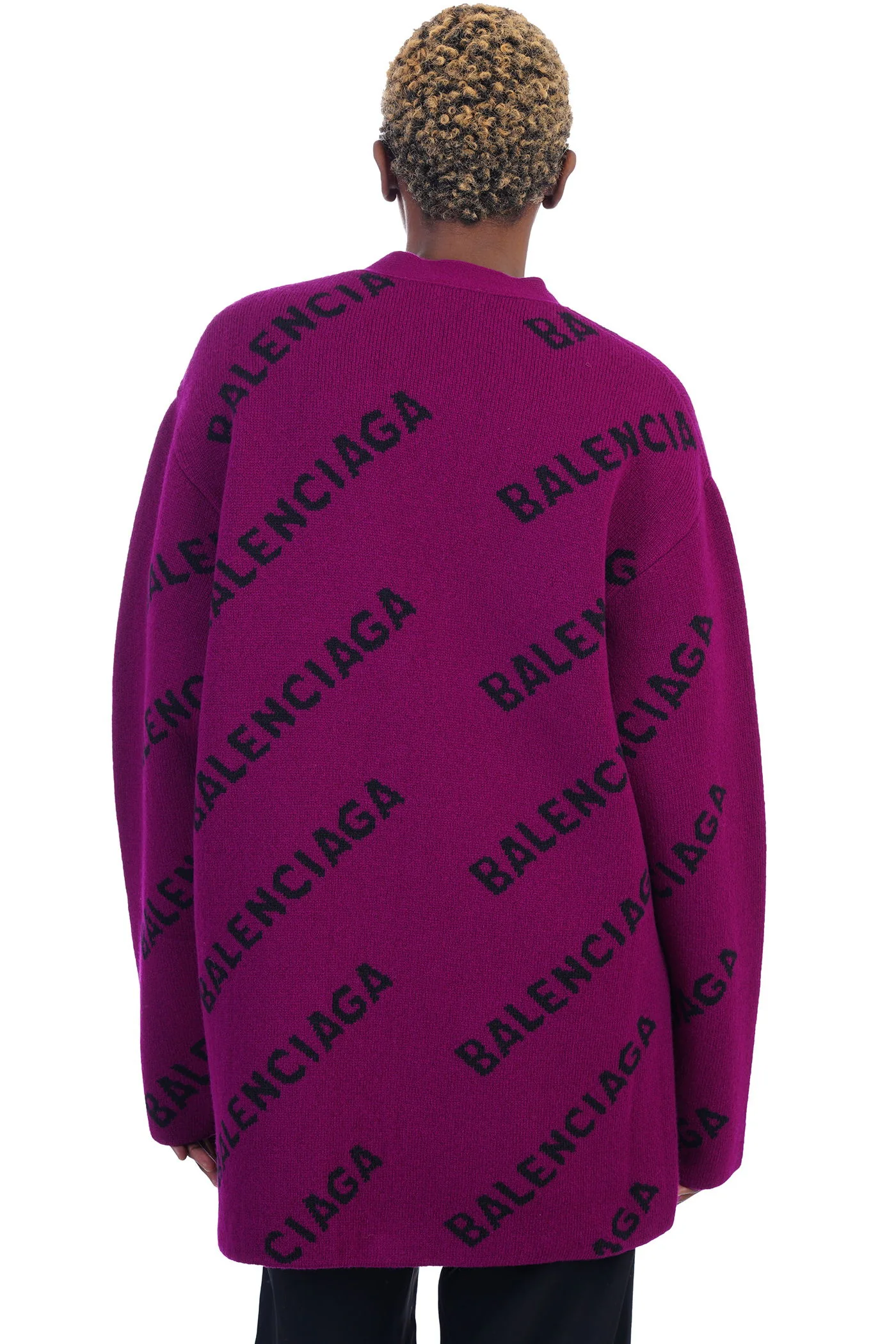 Cardigan in Viola wool - Image 3