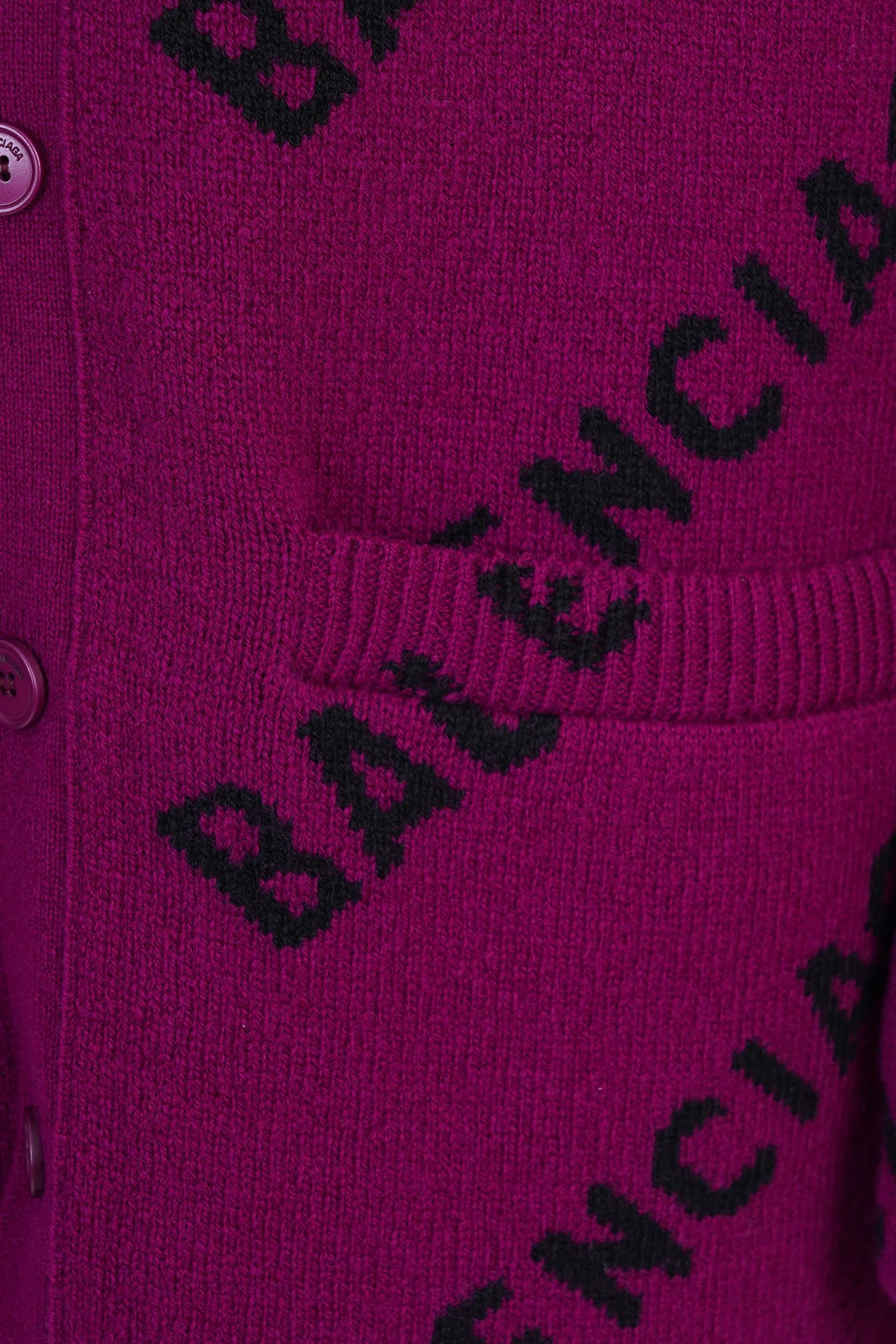 Cardigan in Viola wool - Image 5
